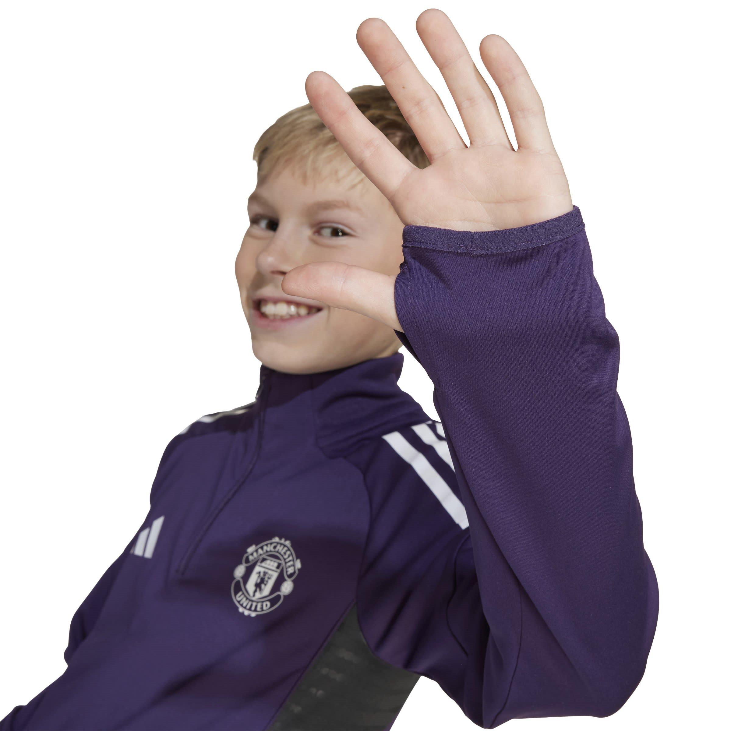 Purple/White - adidas - Manchester United Training Top 2025 2026 Juniors - 7