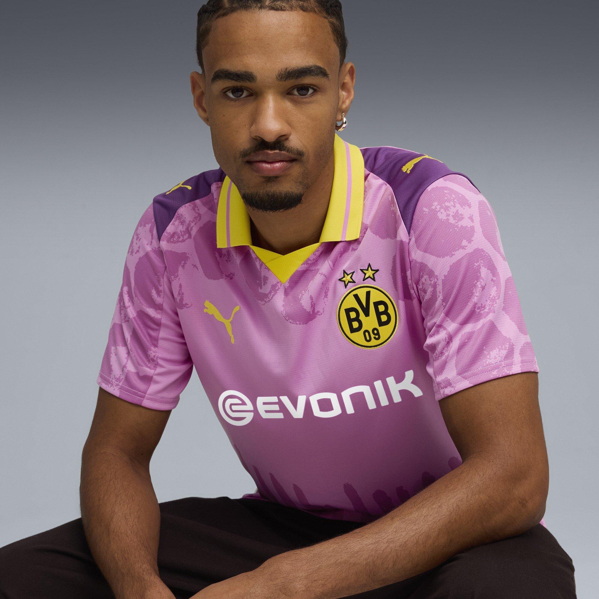 Mauve/Yellow - Puma - x KidsSuper Borussia Dortmund Third Shirt 2025 2026 Adults - 5