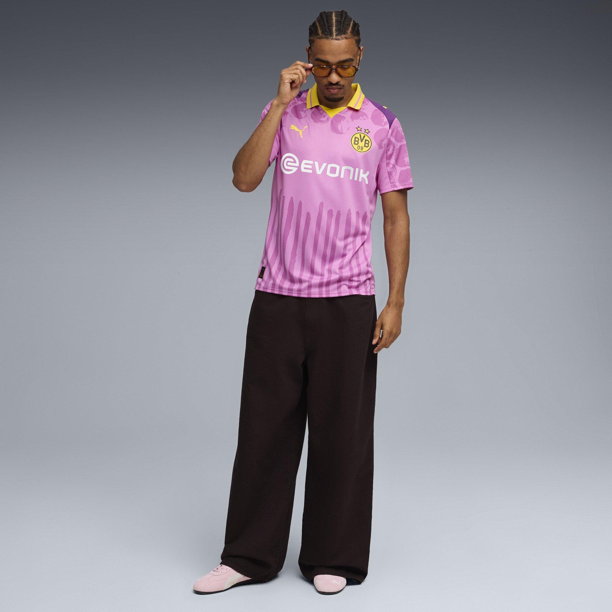 Mauve/Yellow - Puma - x KidsSuper Borussia Dortmund Third Shirt 2025 2026 Adults - 7