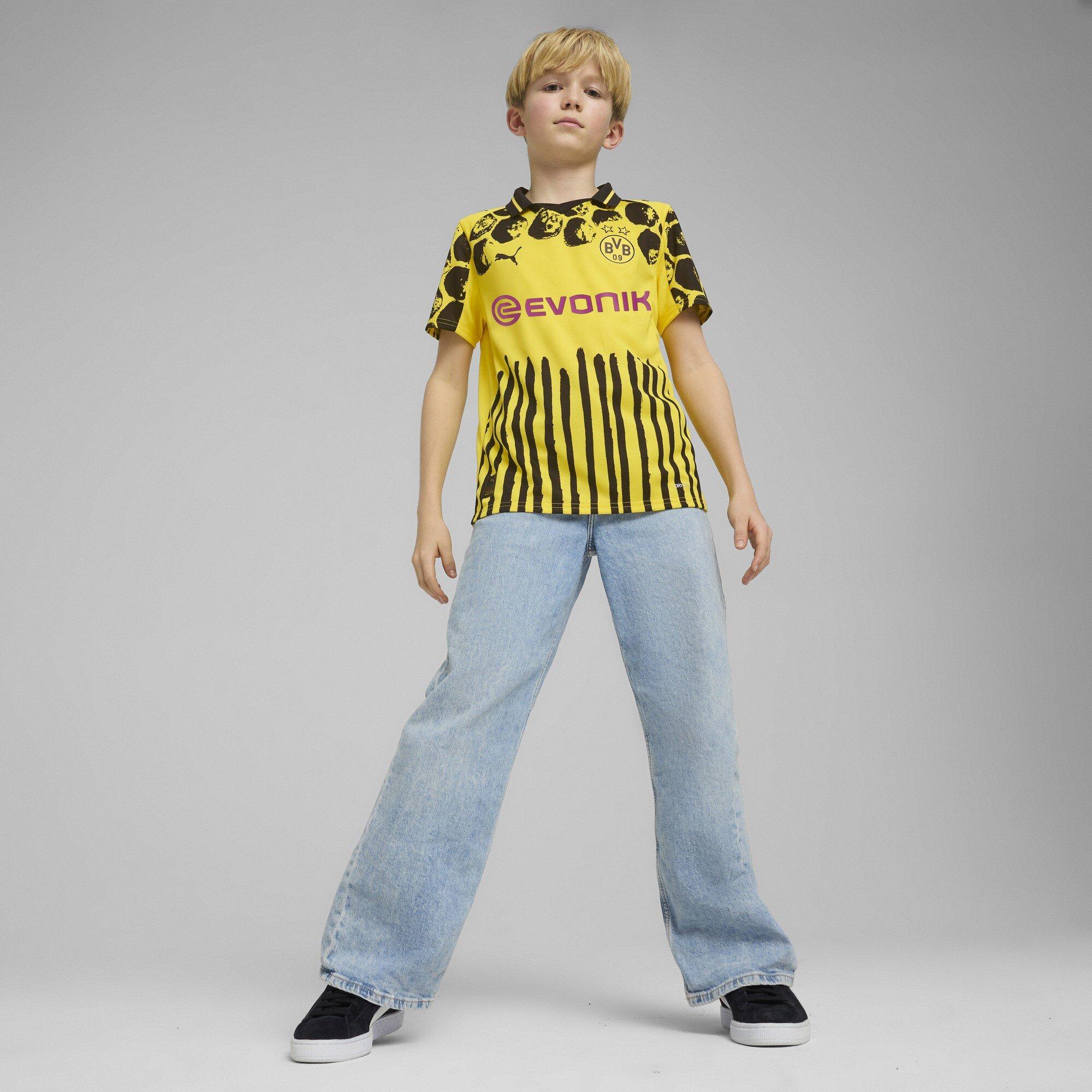 Yellow/Black - Puma - x KidsSuper Borussia Dortmund Home Shirt 2025 2026 Juniors - 6