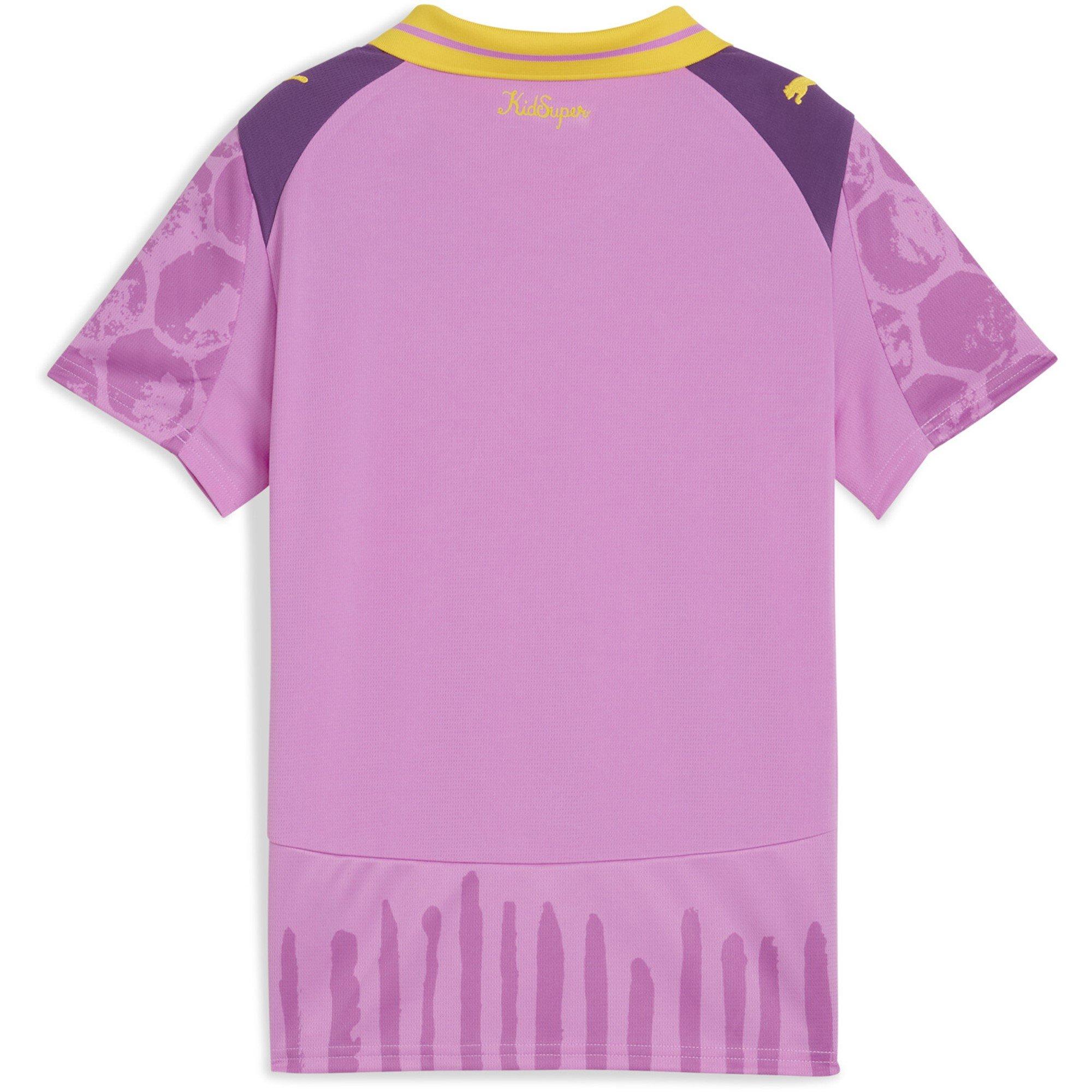 Mauve/Yellow - Puma - x KidsSuper Borussia Dortmund Third Shirt 2025 2026 Juniors - 2