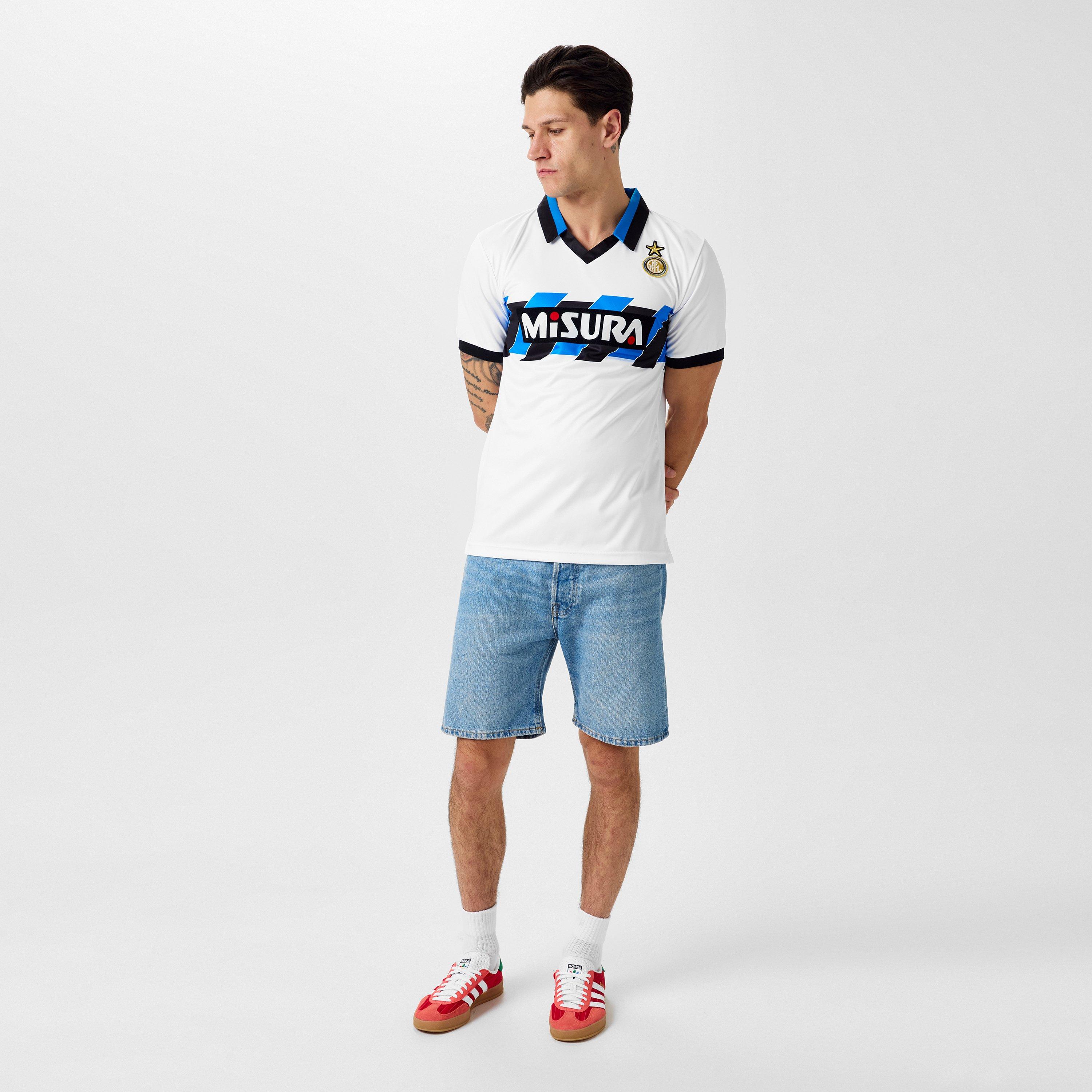 Hvid - Score Draw - Internazionale Away Shirt 1990/1991 Mens - 6