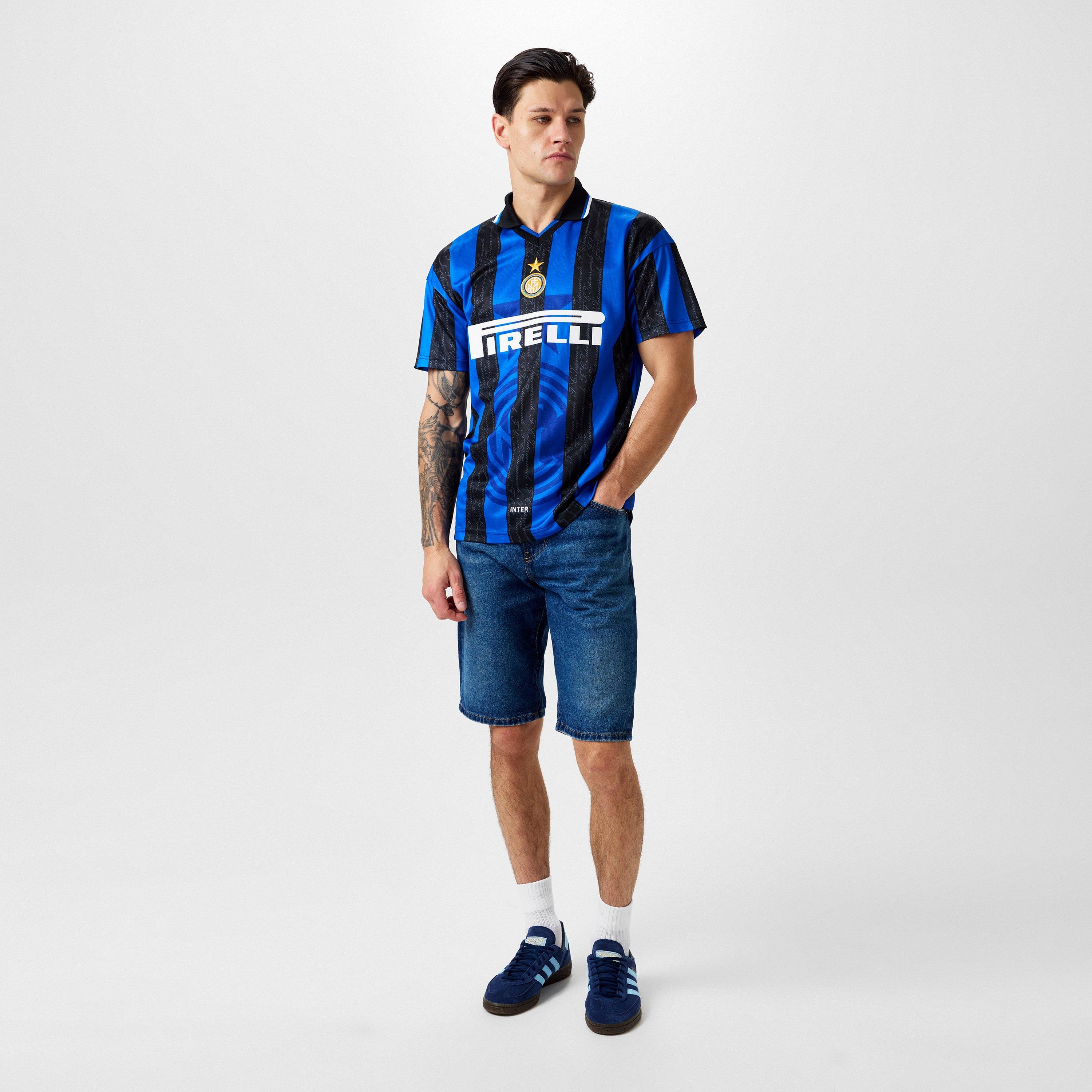 Blue/Black - Score Draw - ScoreDraw Inter Milan '98 Home Retro Shirt Adults - 6