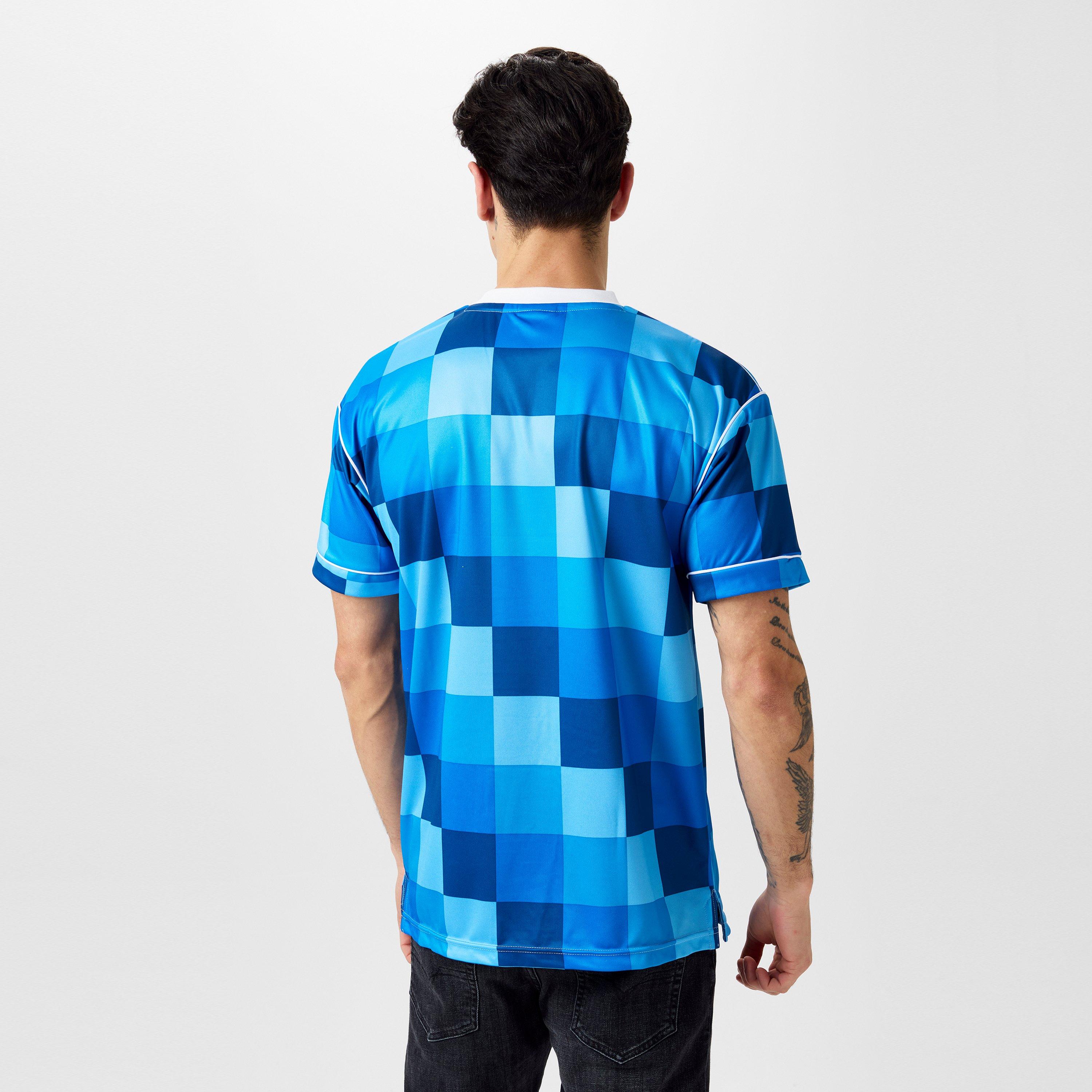 Azul - Score Draw - Derby County 1988 Retro Away Shirt Adults - 2