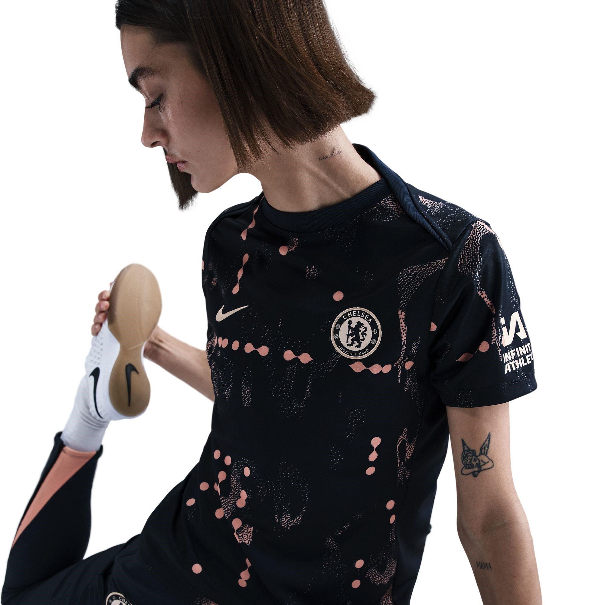 Obsidian/Guava - Nike - Chelsea Pre Match Shirt 2024 2025 Womens - 5