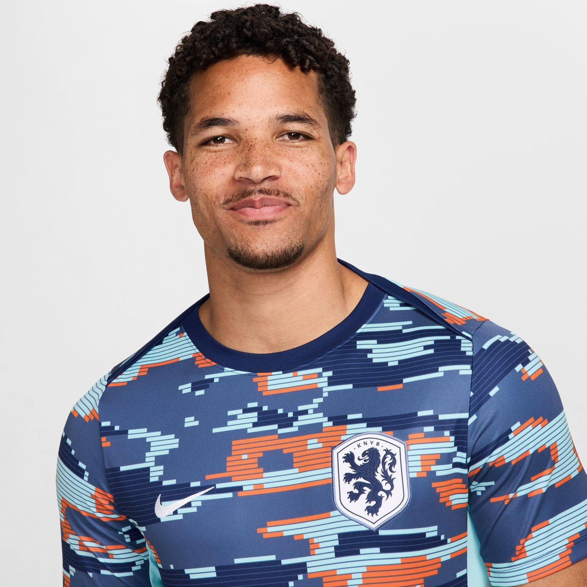 Blauw - Nike - Netherlands Academy Pro Pre Match Shirt 2024 Adults - 5