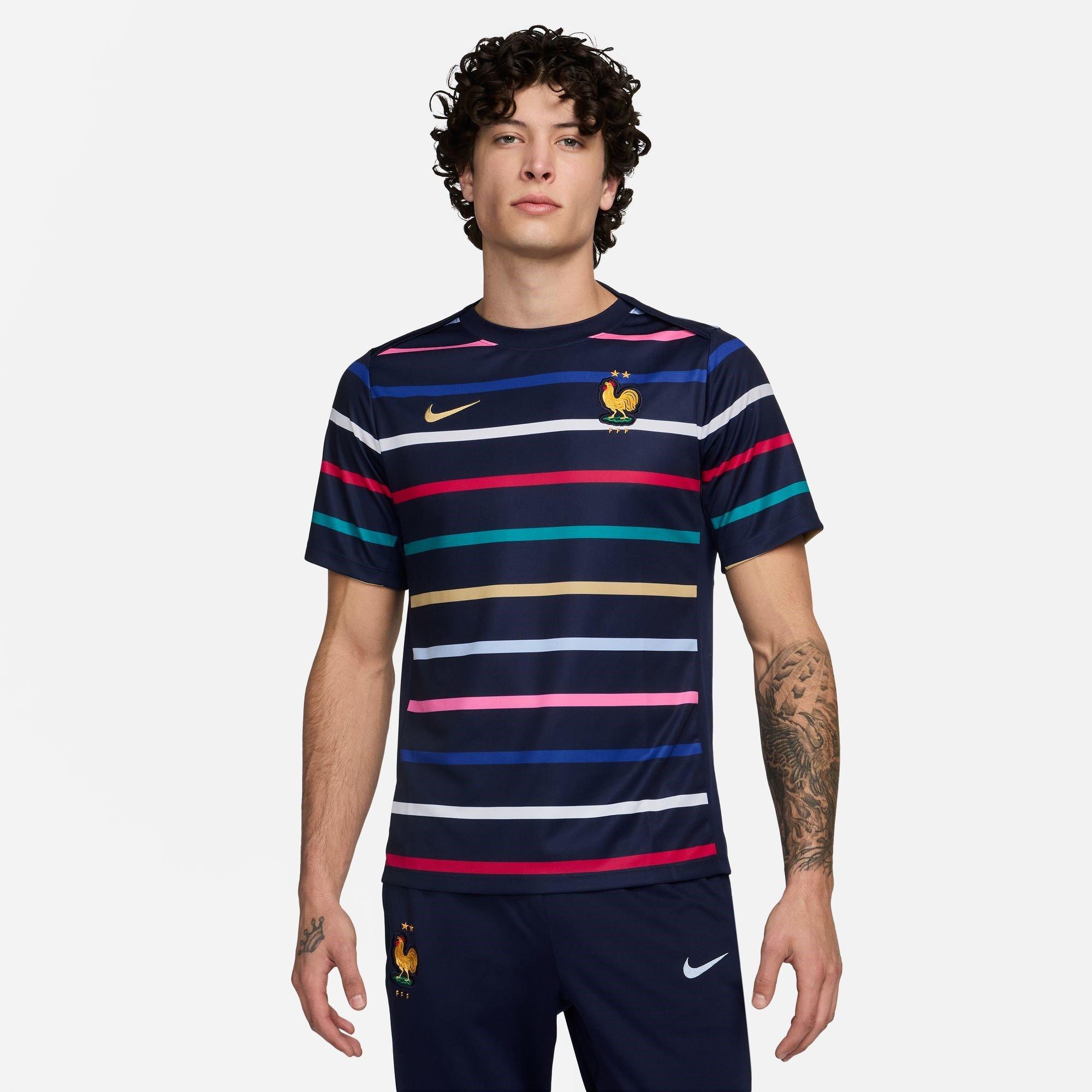 Nike Men's France Academy Pro Home Pre Match Shirt 2024 Adults - Blue - 2XL