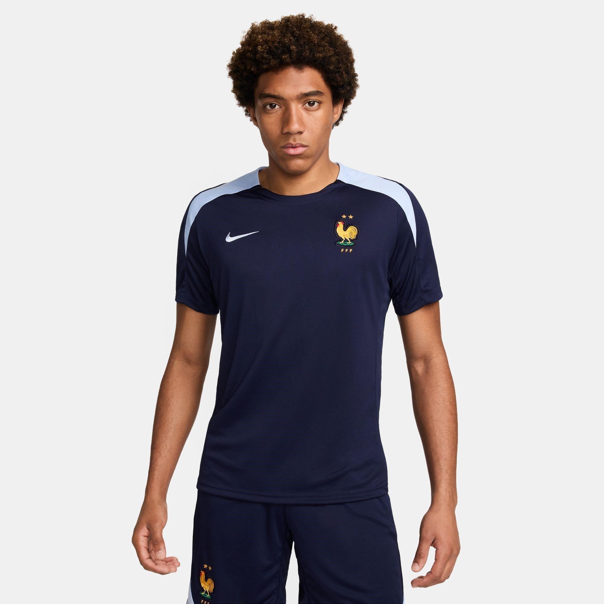Blauw - Nike - France Strike Short Sleeve Top 2024 Adults - 3