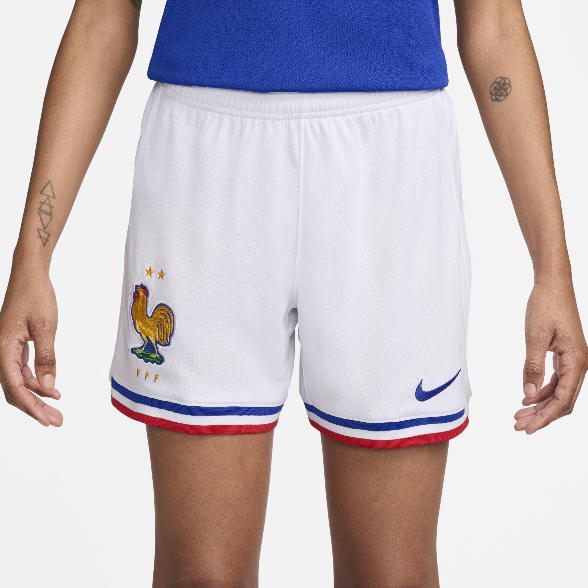 Nike Women's France Home Shorts 2024 - White - 8 (XS)