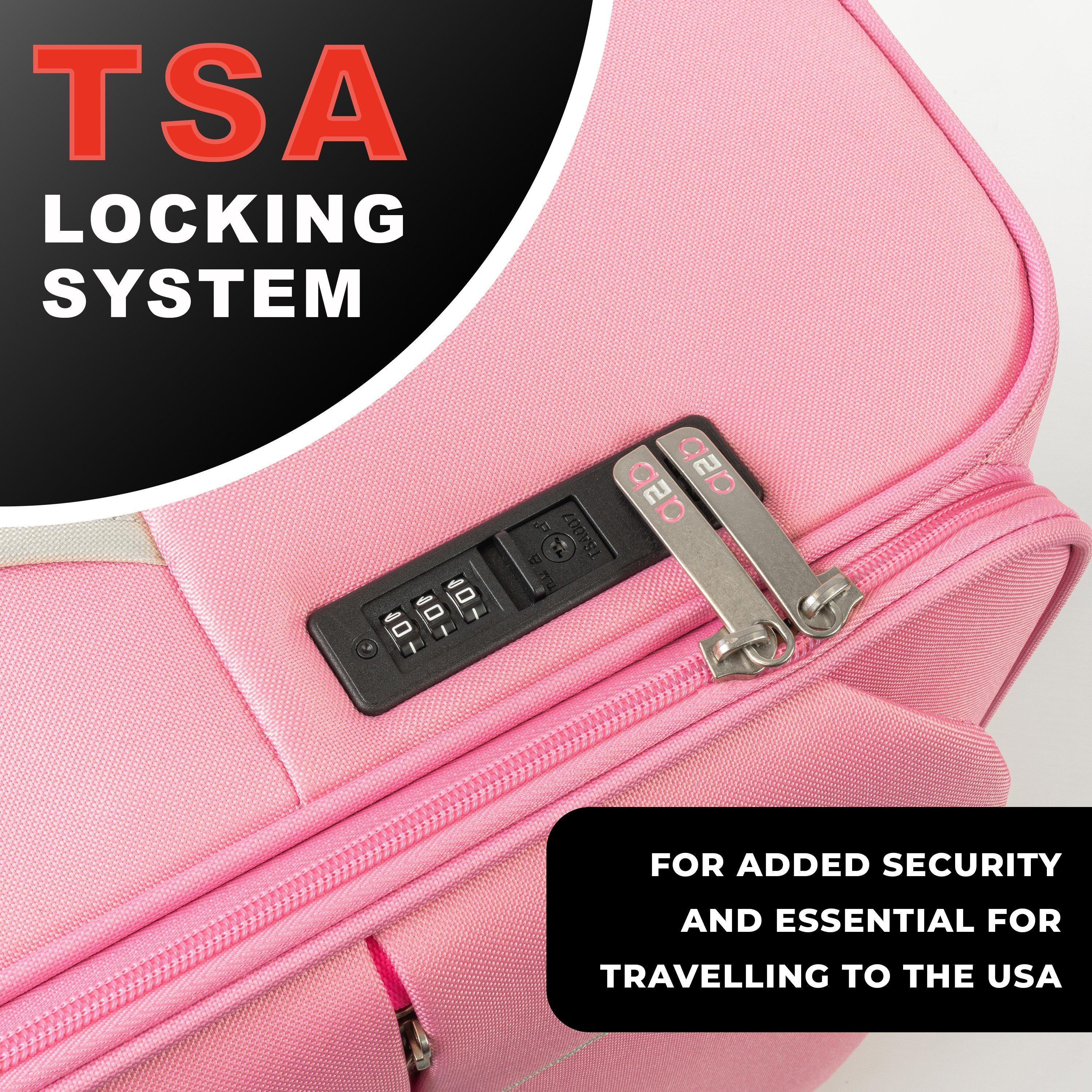 Pink - A2B - 22 Odyssey Cabin Case Lightweight Carry On Luggae - 4