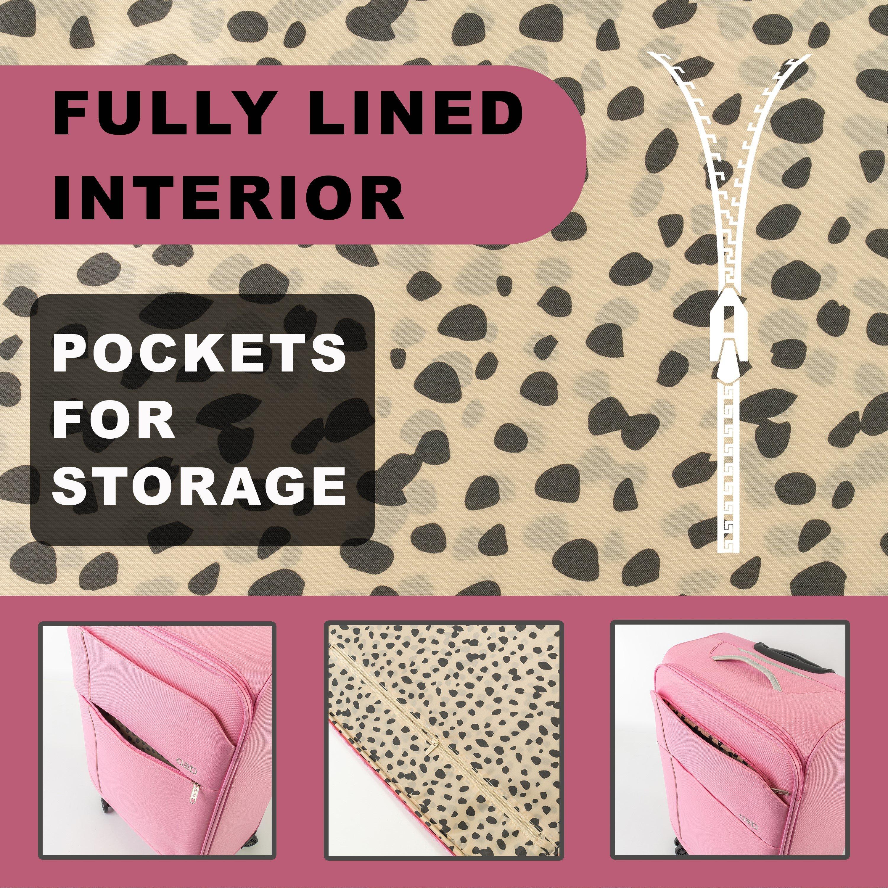 Pink - A2B - 22 Odyssey Cabin Case Lightweight Carry On Luggae - 7