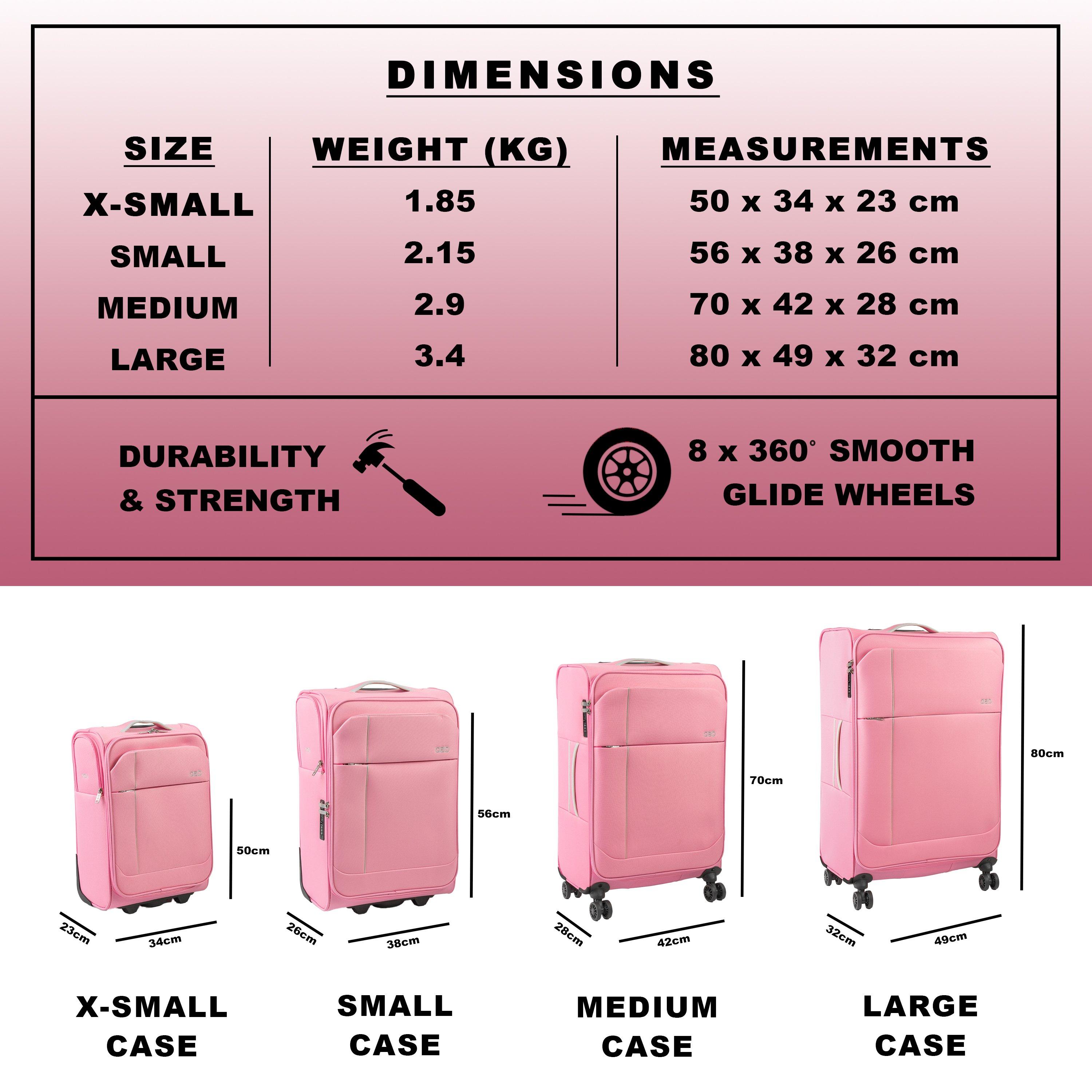 Pink - A2B - 22 Odyssey Cabin Case Lightweight Carry On Luggae - 10