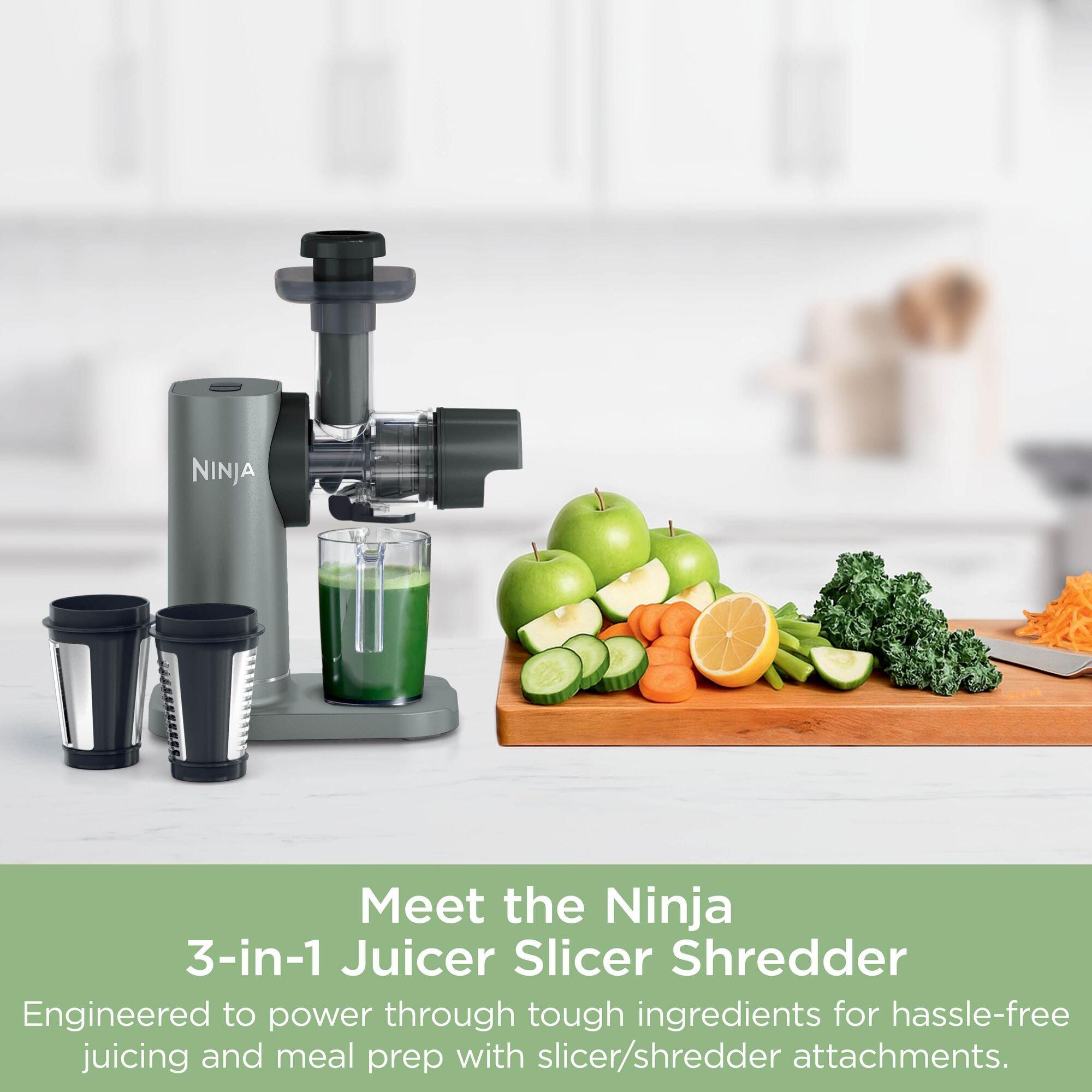 Black - Ninja - 3-in-1 Cold Press Juicer JC152UK Black - 6