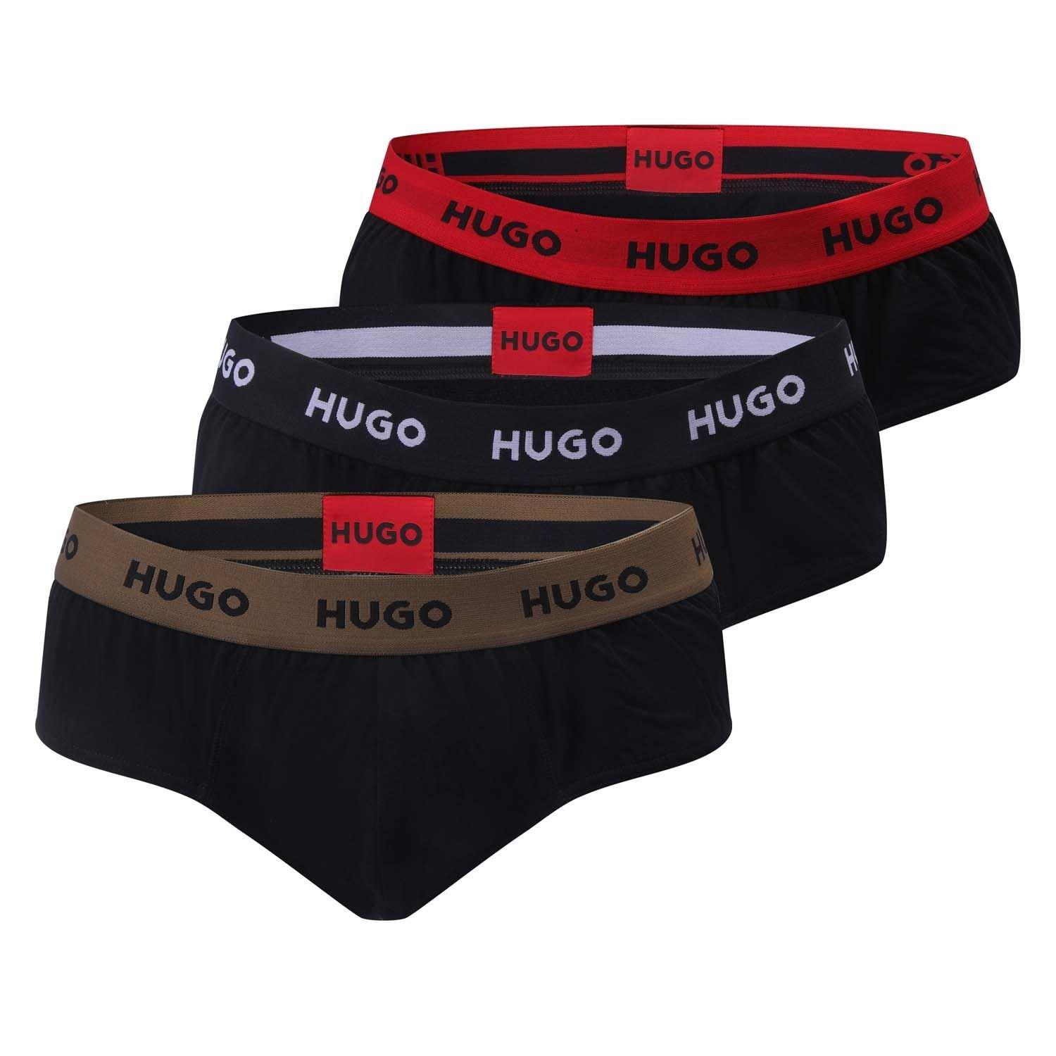 Multi Colour - Hugo - 3 Pack of Hip Briefs - 2
