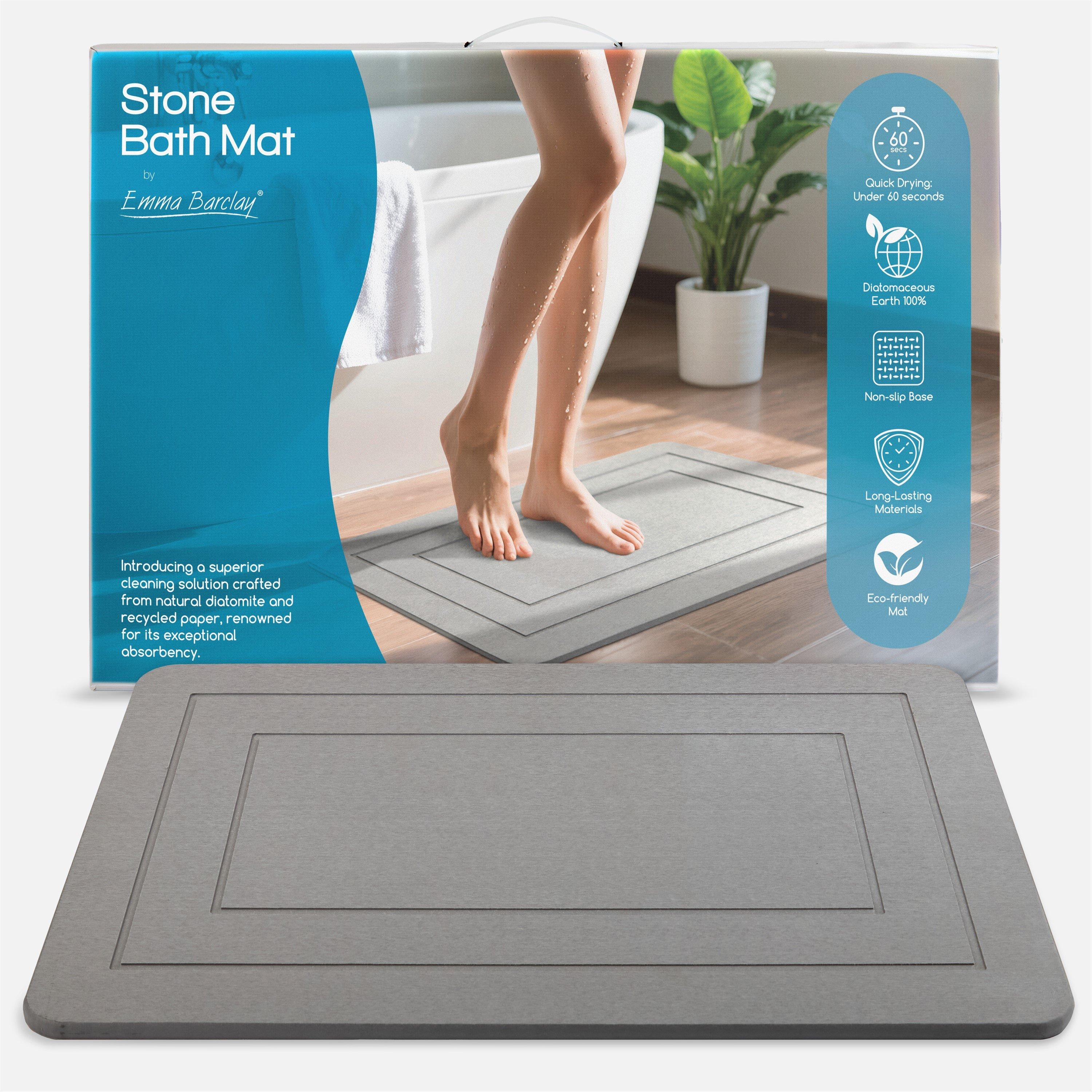 Charcoal Grey - Emma Barclay - Bath Mat Stone Super Absorbent Diatomite - 1