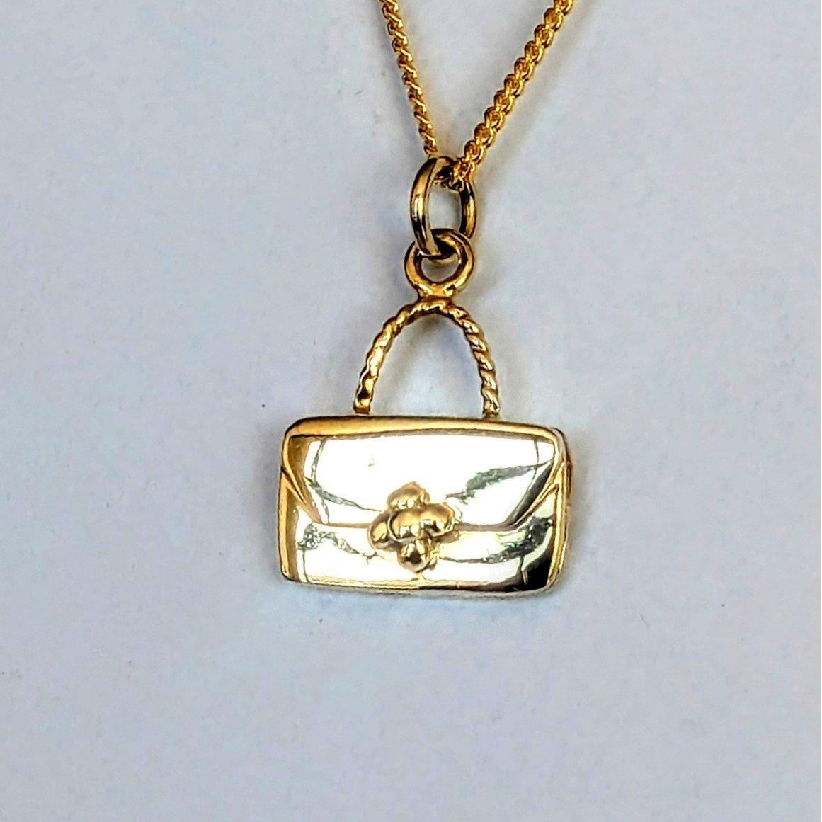 Gold - Espree - Pre Loved 9ct gold Handbag pendant