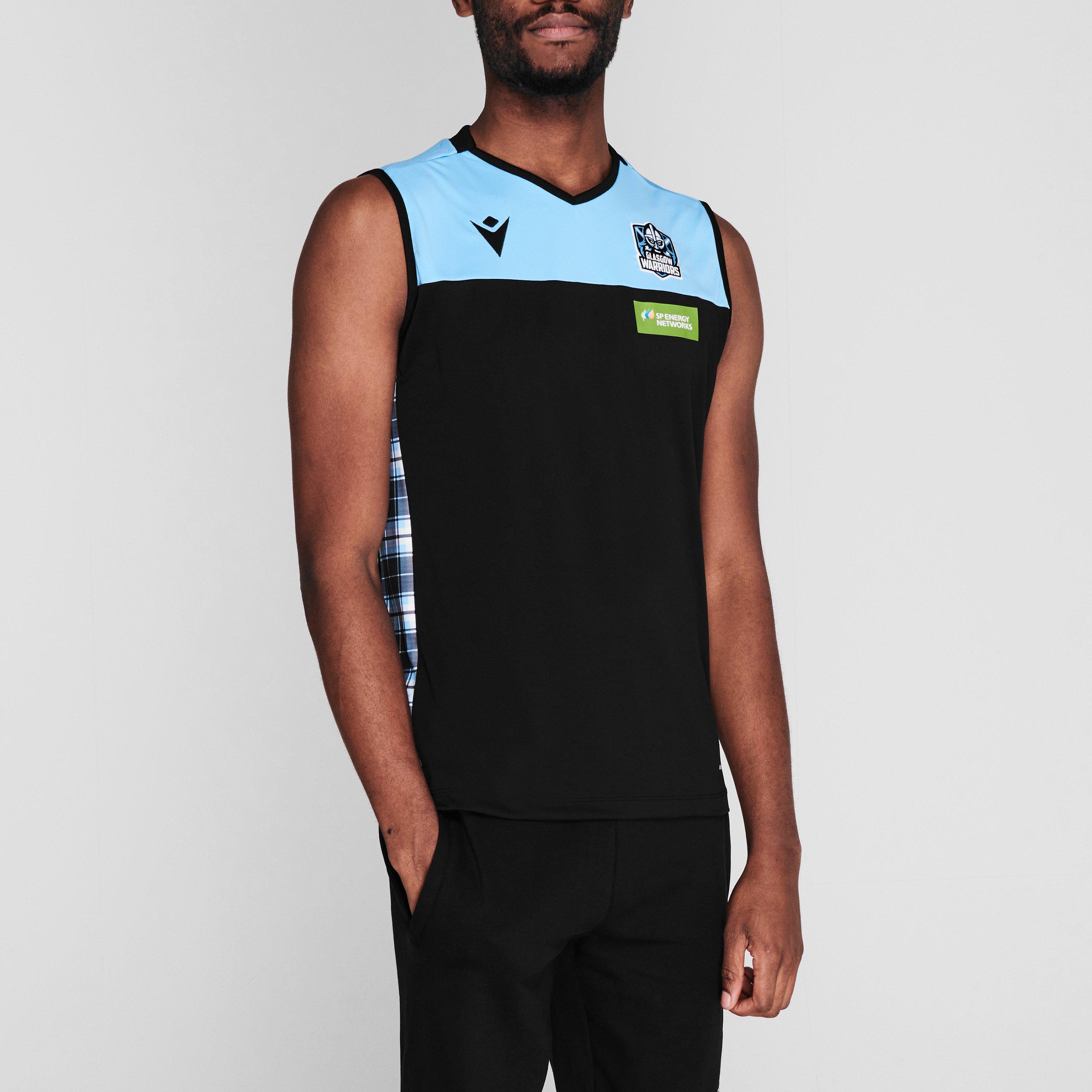 Preto - Macron - Glasgow Singlet Vest 2022 2023 Mens - 2