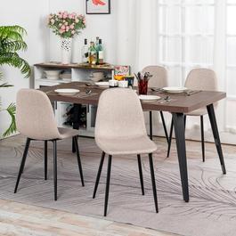 Urban Meuble Set of 4 Modern Upholstered Dining Chairs