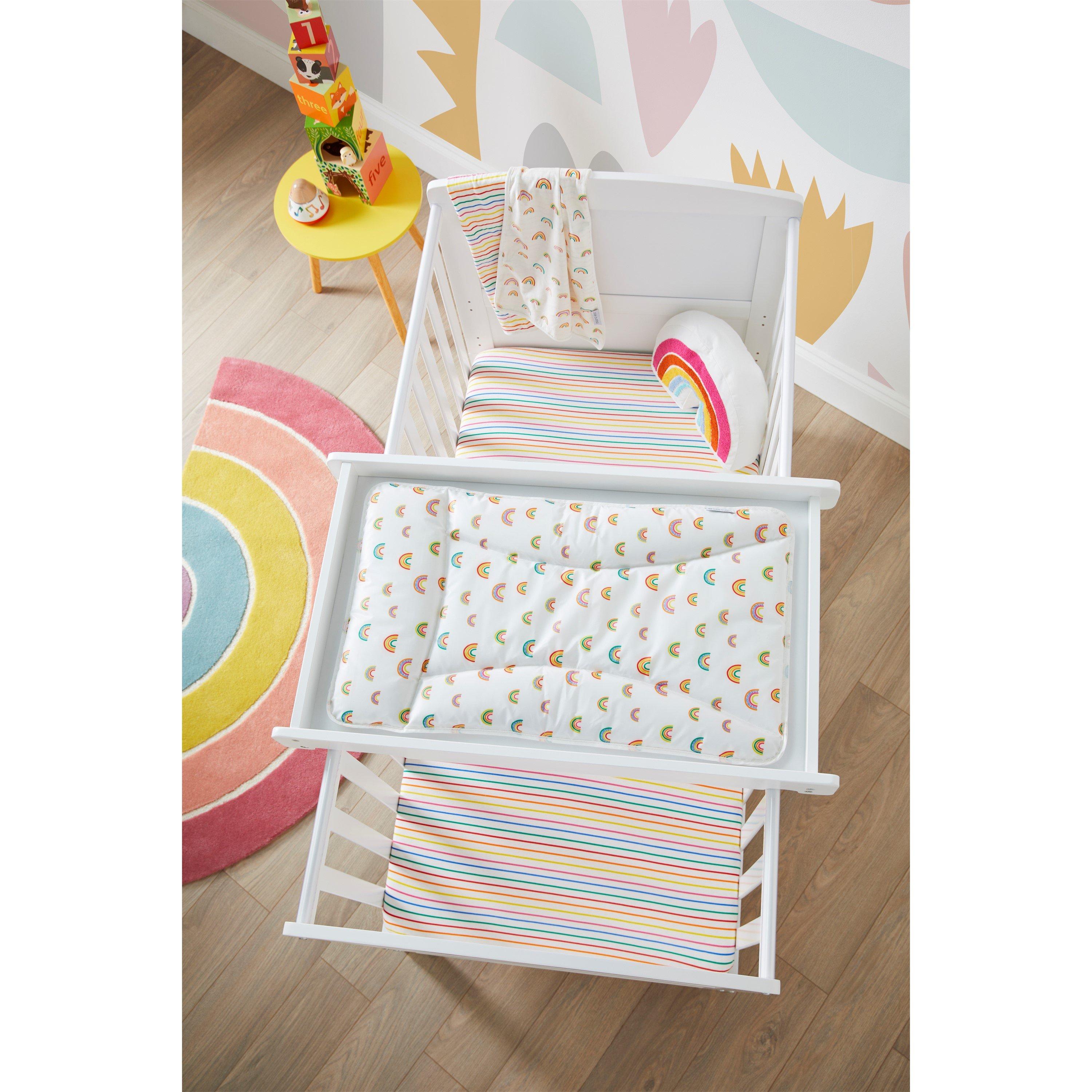 Ickle Bubba  Newborn Universal Cot Top Changer - White - one