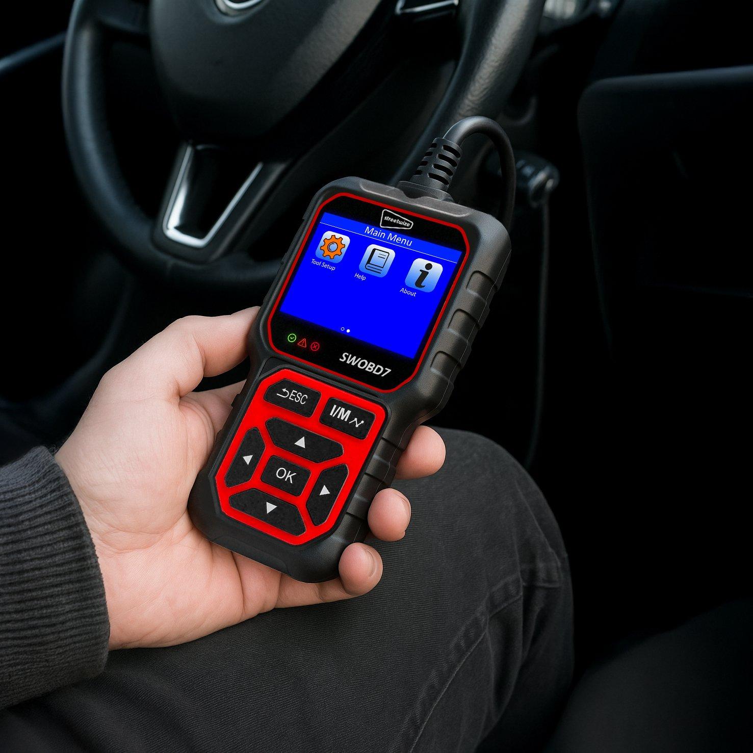 Black - Streetwize - Auto Diagnostic OBD2 Scanner with Coloured Screen - 2