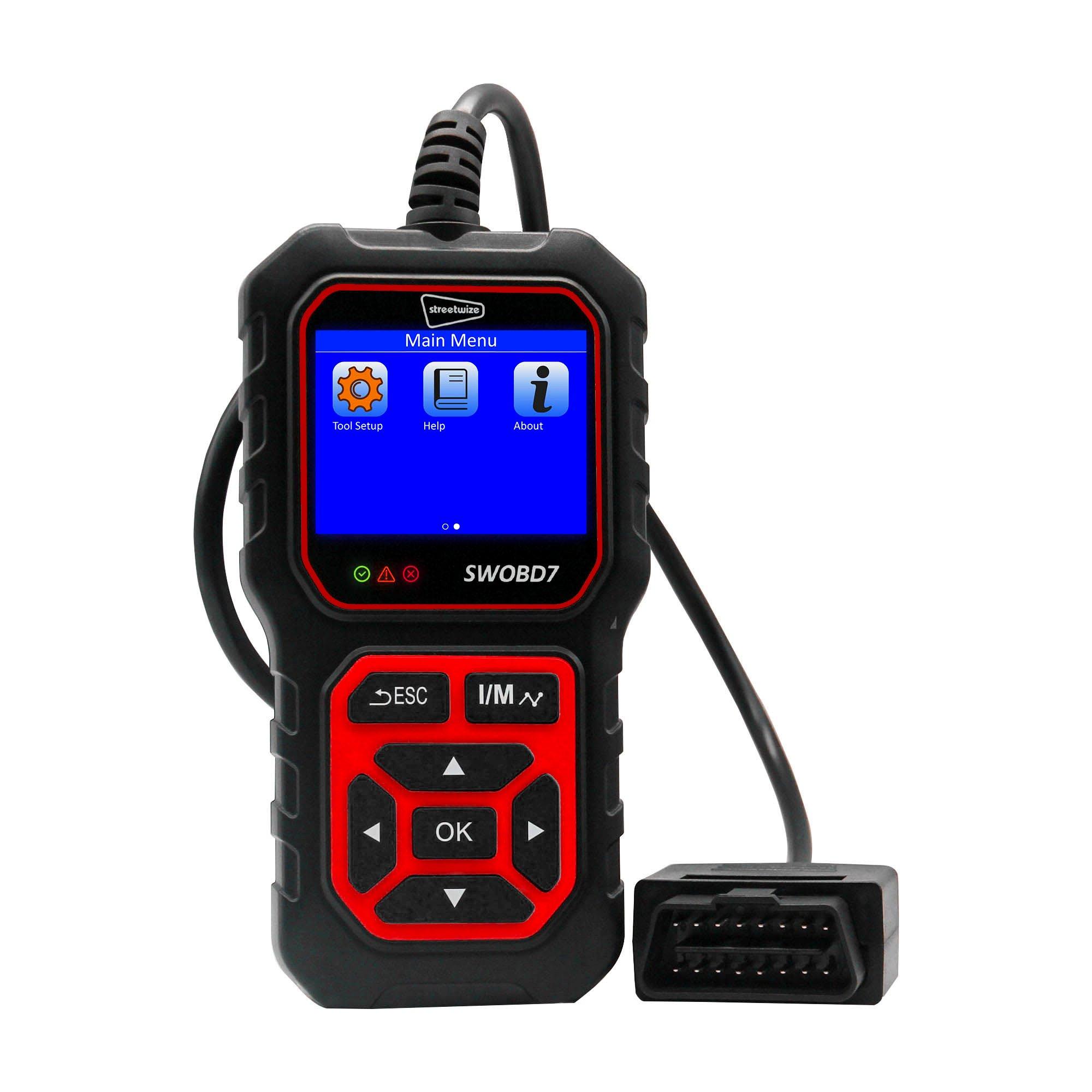 Black - Streetwize - Auto Diagnostic OBD2 Scanner with Coloured Screen - 3