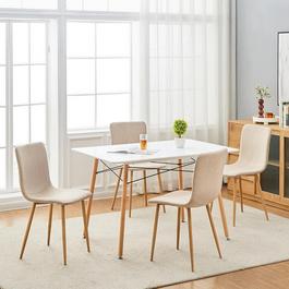 Urban Meuble Set of 4 Modern Upholstered Dining Chairs