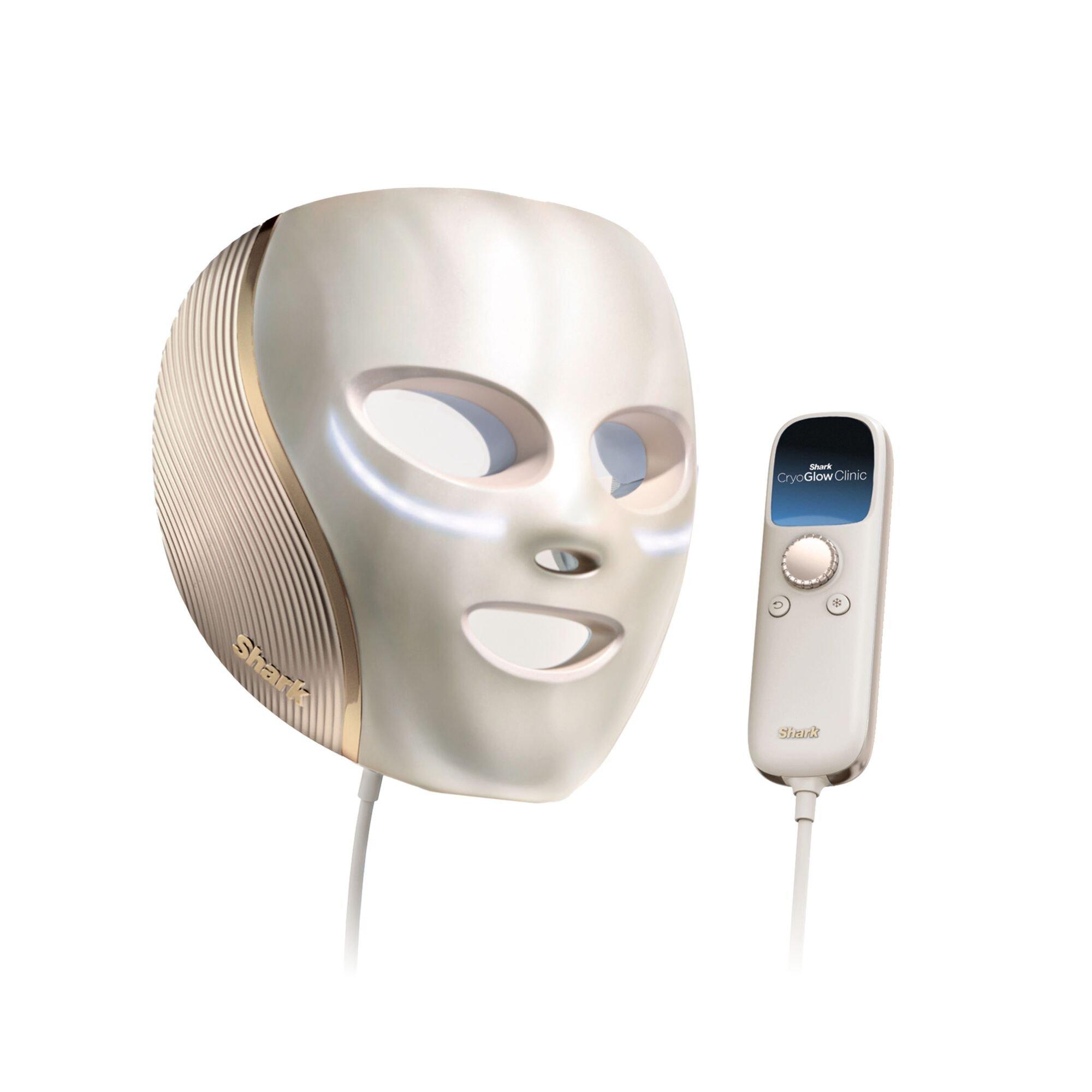 Shark CryoGlow Clinic Under-Eye Contrast Therapy & LED Anti-Ageing & Blemish Clearing Mask, White Gold, Women - Image 6
