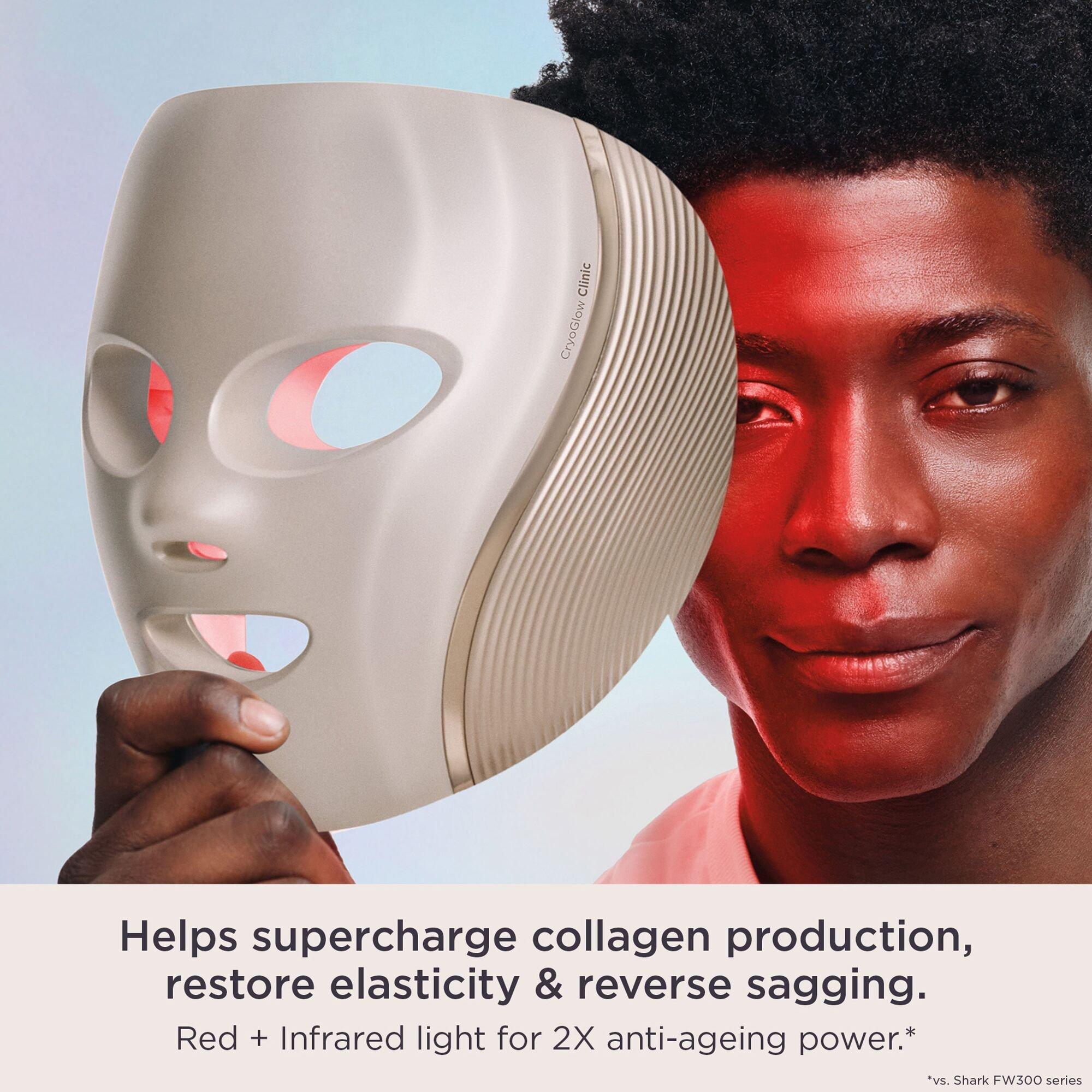 White Gold - Shark - CryoGlow Clinic LED Face Mask - White Gold - 5