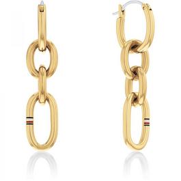 Tommy Hilfiger Ladies THJ Contrast Link Chain Earrings 2780786