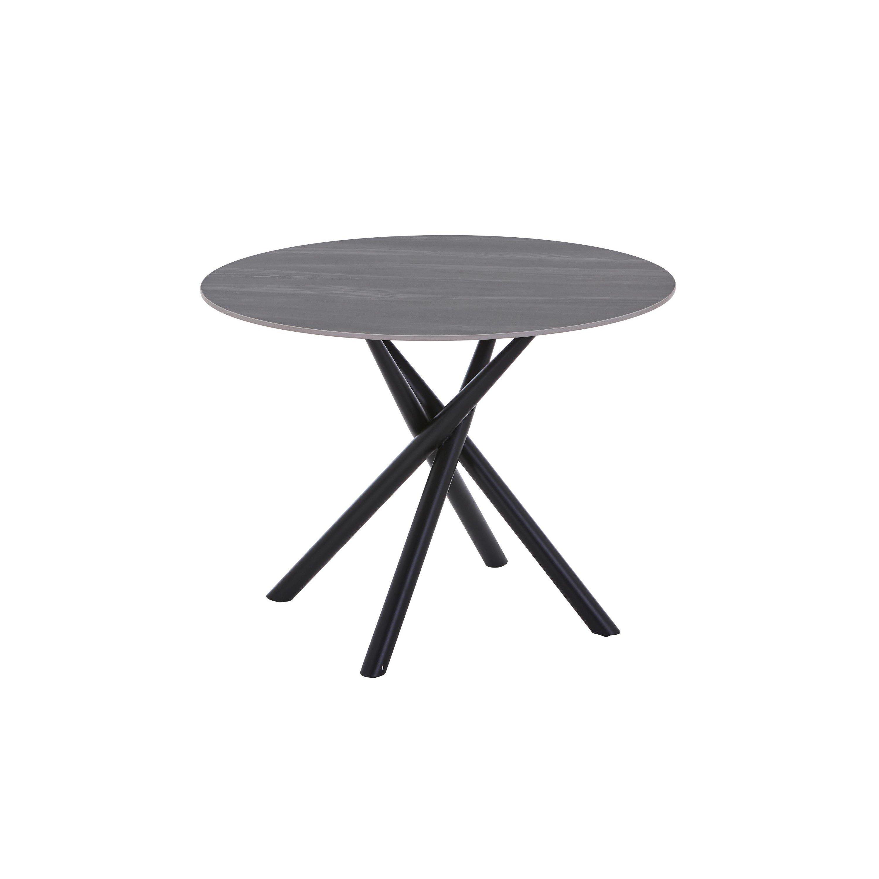 Grey - Shankar - Richmond Round Grey Dining Table - 2
