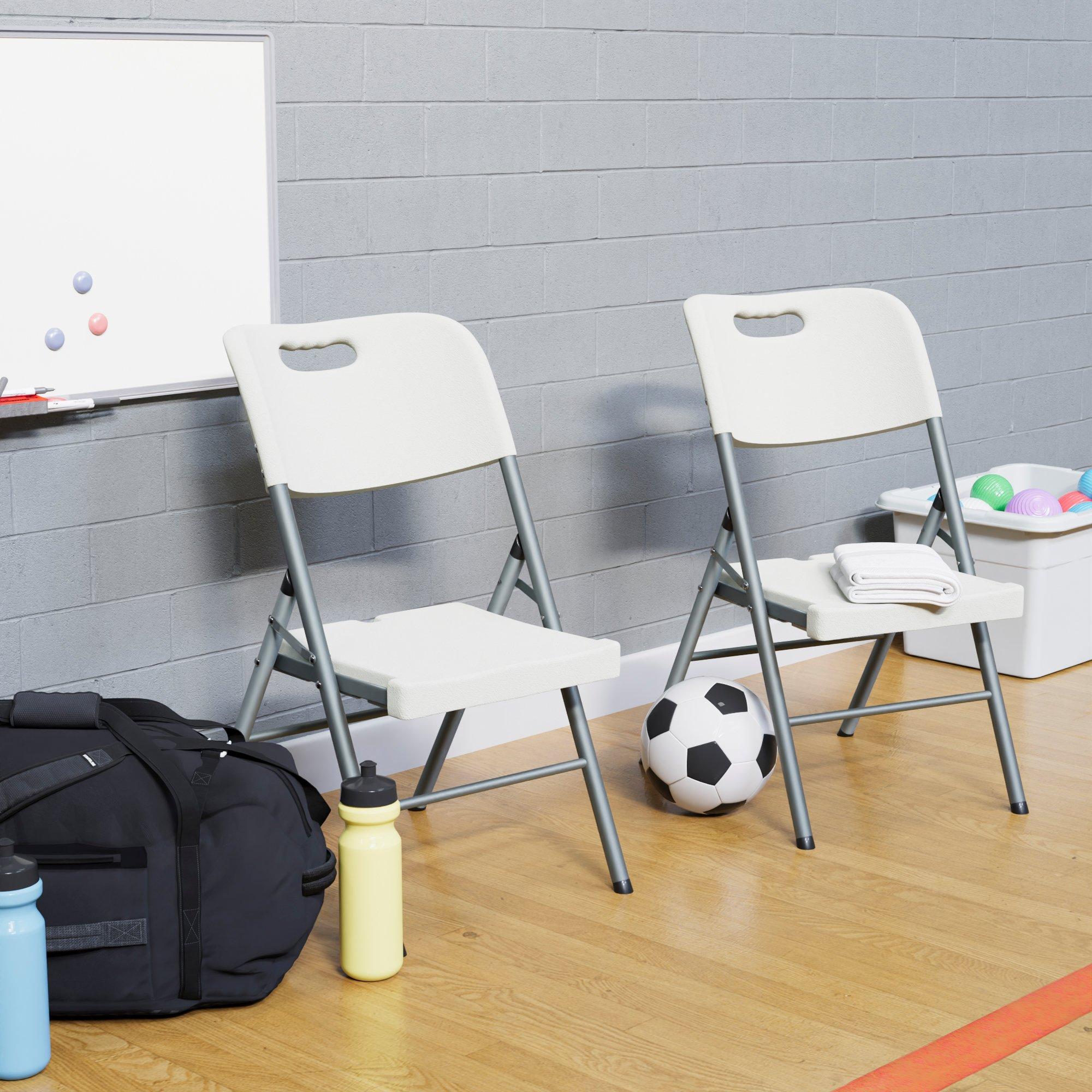 White - Lassic - Home Vida Set of 2 Outdoor Indoor Folding Chairs - 6