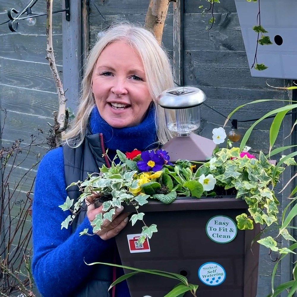 Brown - YouGarden - Go IllumiWell Planter (Brown) - 2