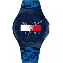 Tommy Jeans Mens Tommy Jeans Watch With Blue Silicone Strap