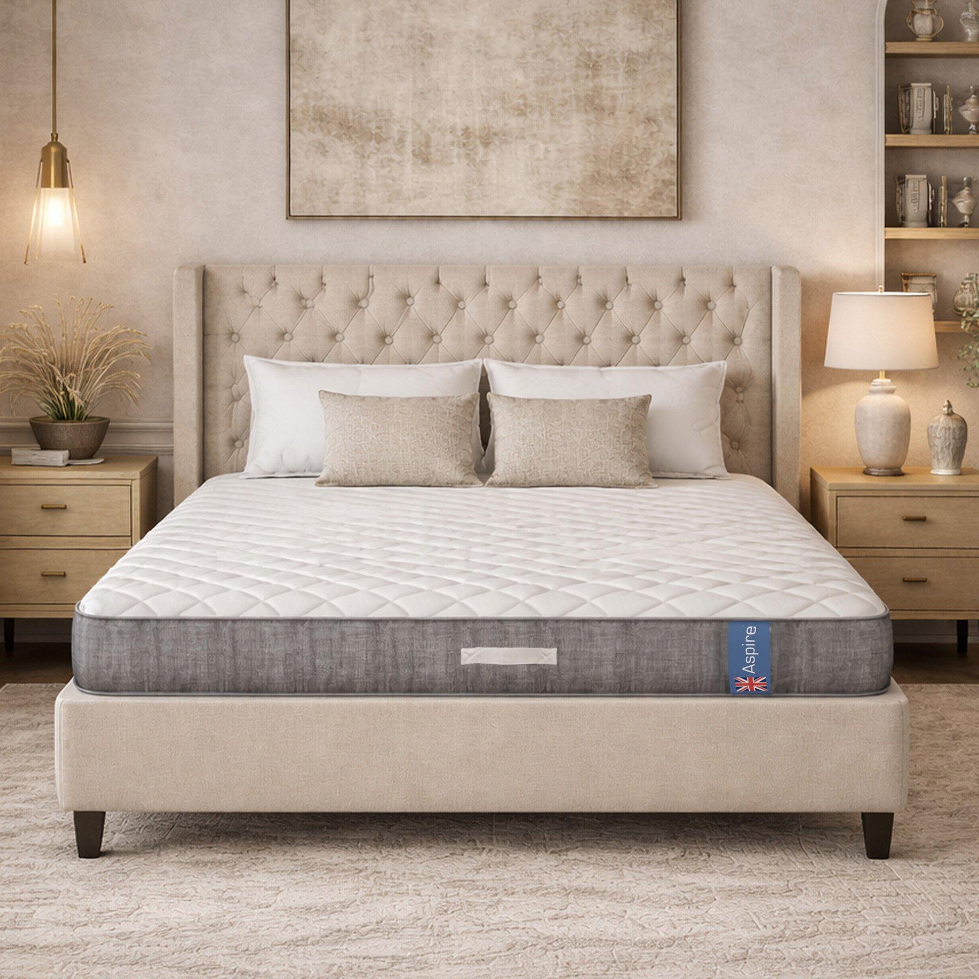 White - Aspire - OrthoFlex Pocket Hybrid Memory Foam Mattress Mediu - 2