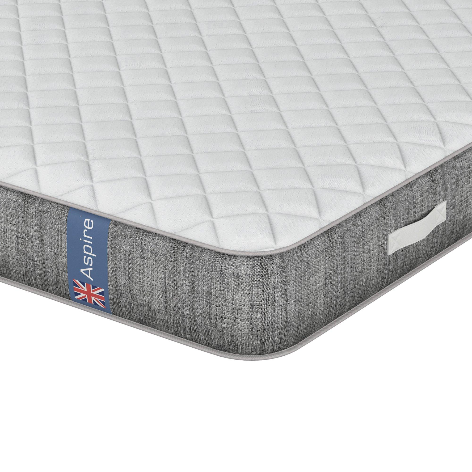 White - Aspire - OrthoFlex Pocket Hybrid Memory Foam Mattress Mediu - 4