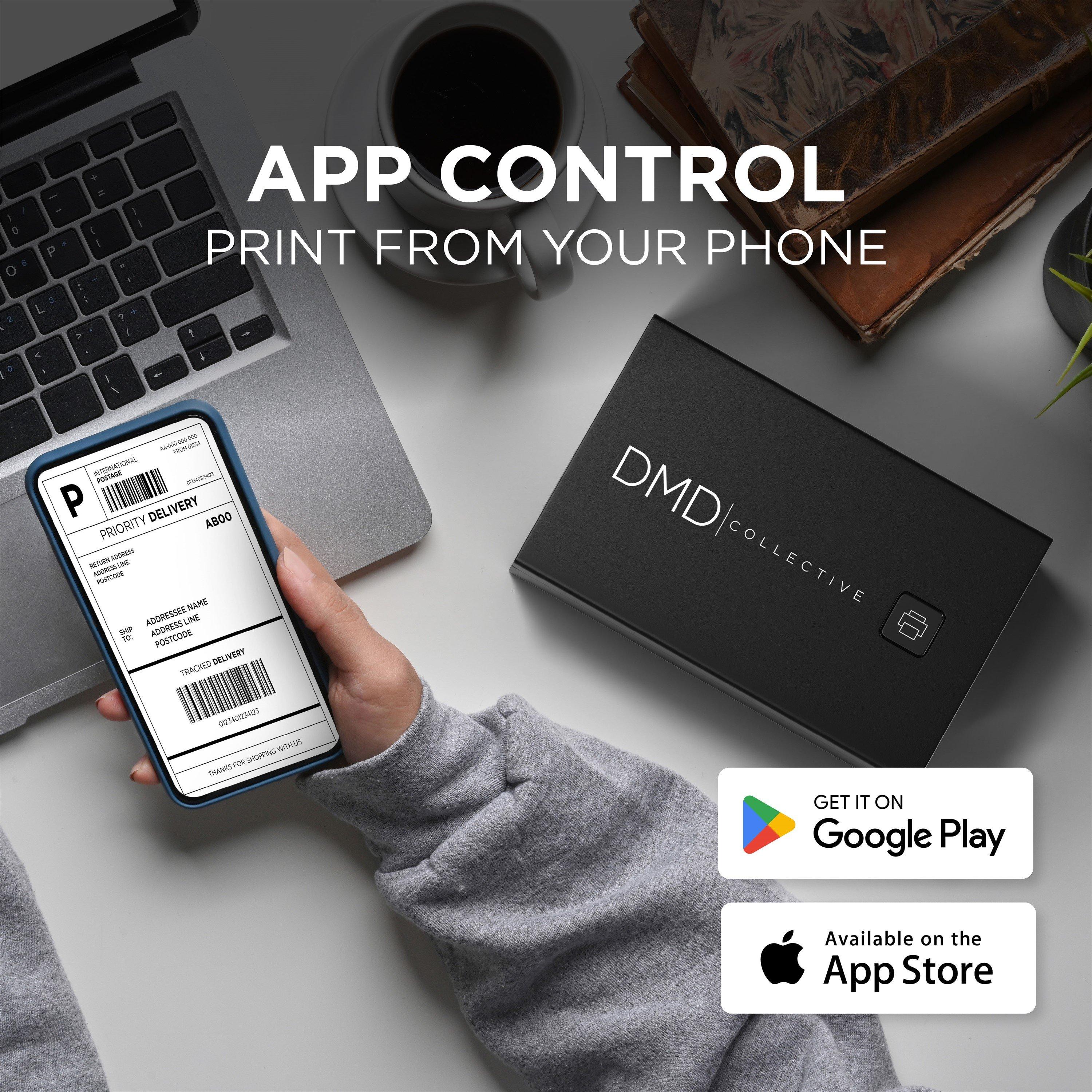 Black - DMD Collective - 4¿6 Bluetooth Thermal Label Printer - 5