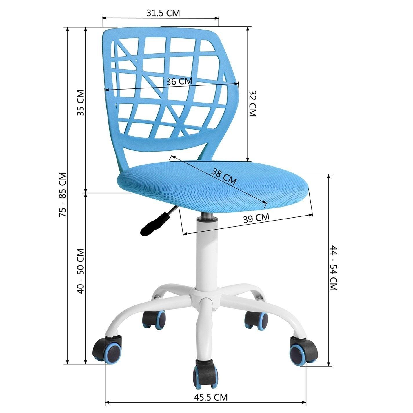 Blue - Urban Meuble - Ergonomic Swivel Children Chair - 9
