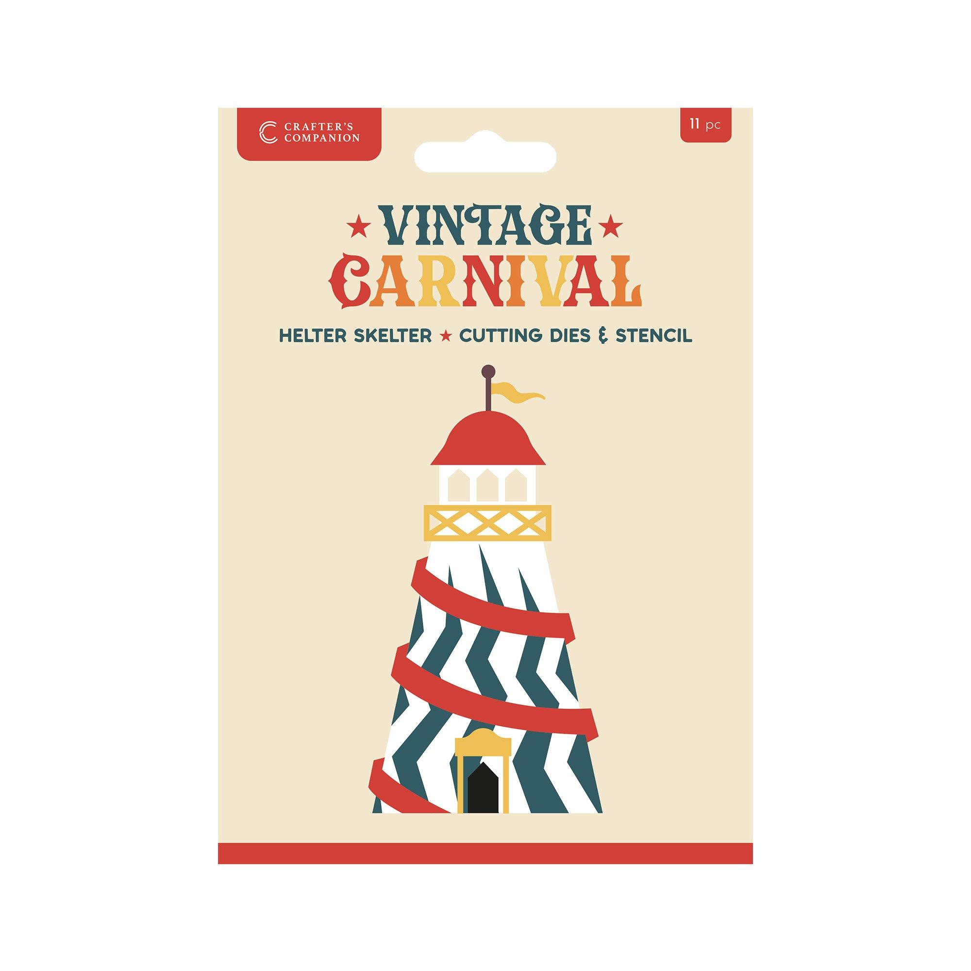 Multi - Crafters Companion - Helter Skelter Metal Die & Stencil Set - 1