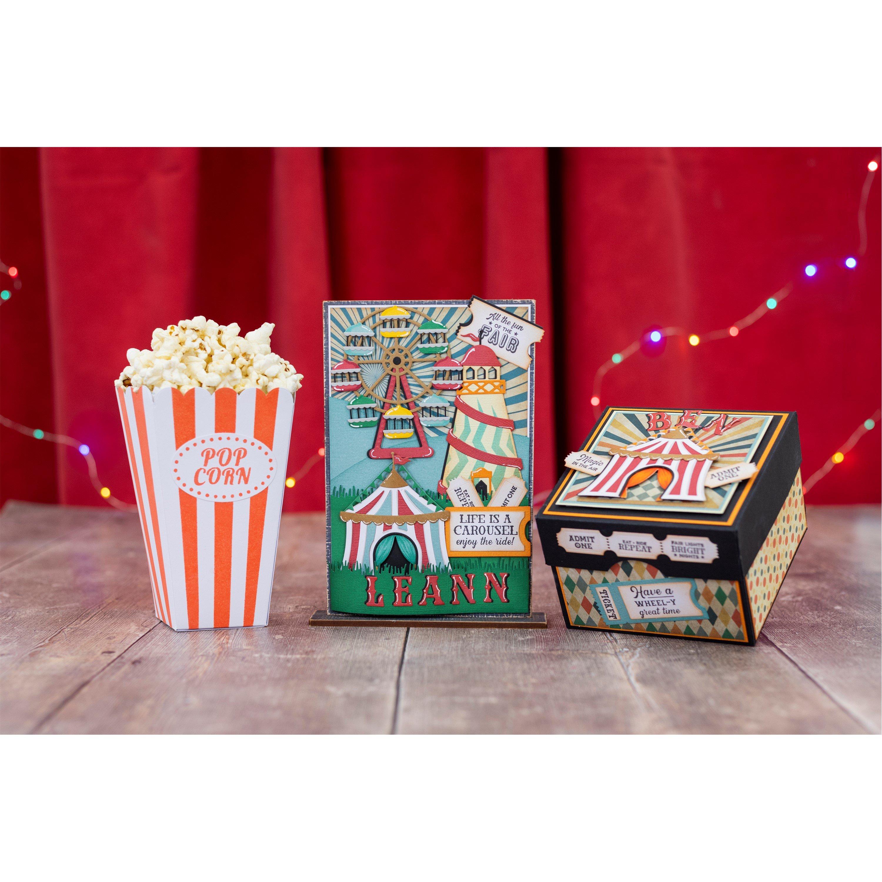 Multi - Crafters Companion - Helter Skelter Metal Die & Stencil Set - 4