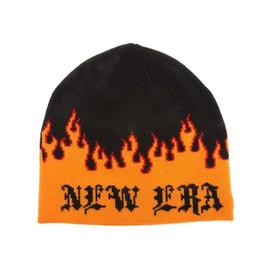 New Era Flame Skull Knit Beanie
