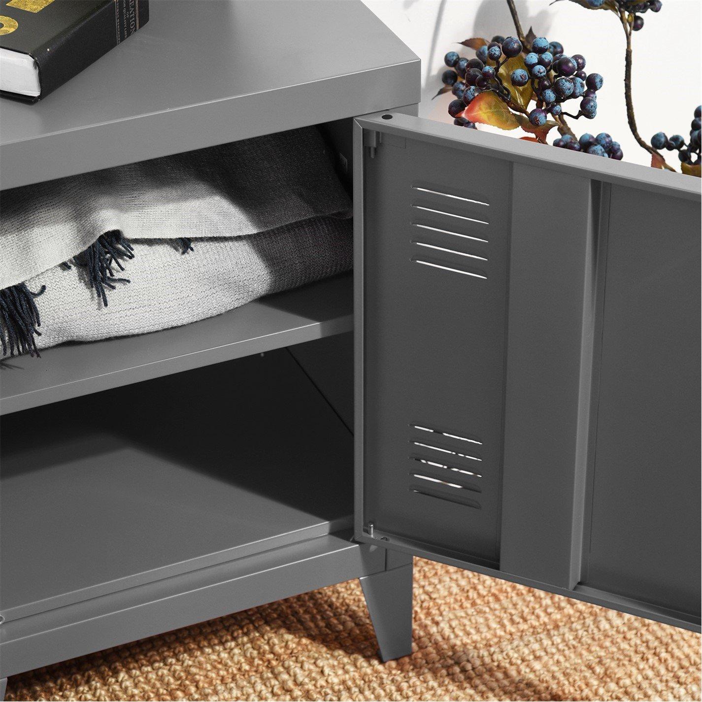 Grey - Urban Meuble - Industrial Metal Storage Cabinet - 4