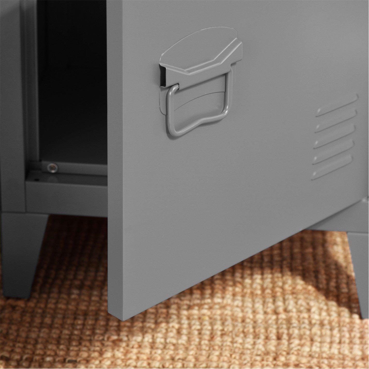 Grey - Urban Meuble - Industrial Metal Storage Cabinet - 5