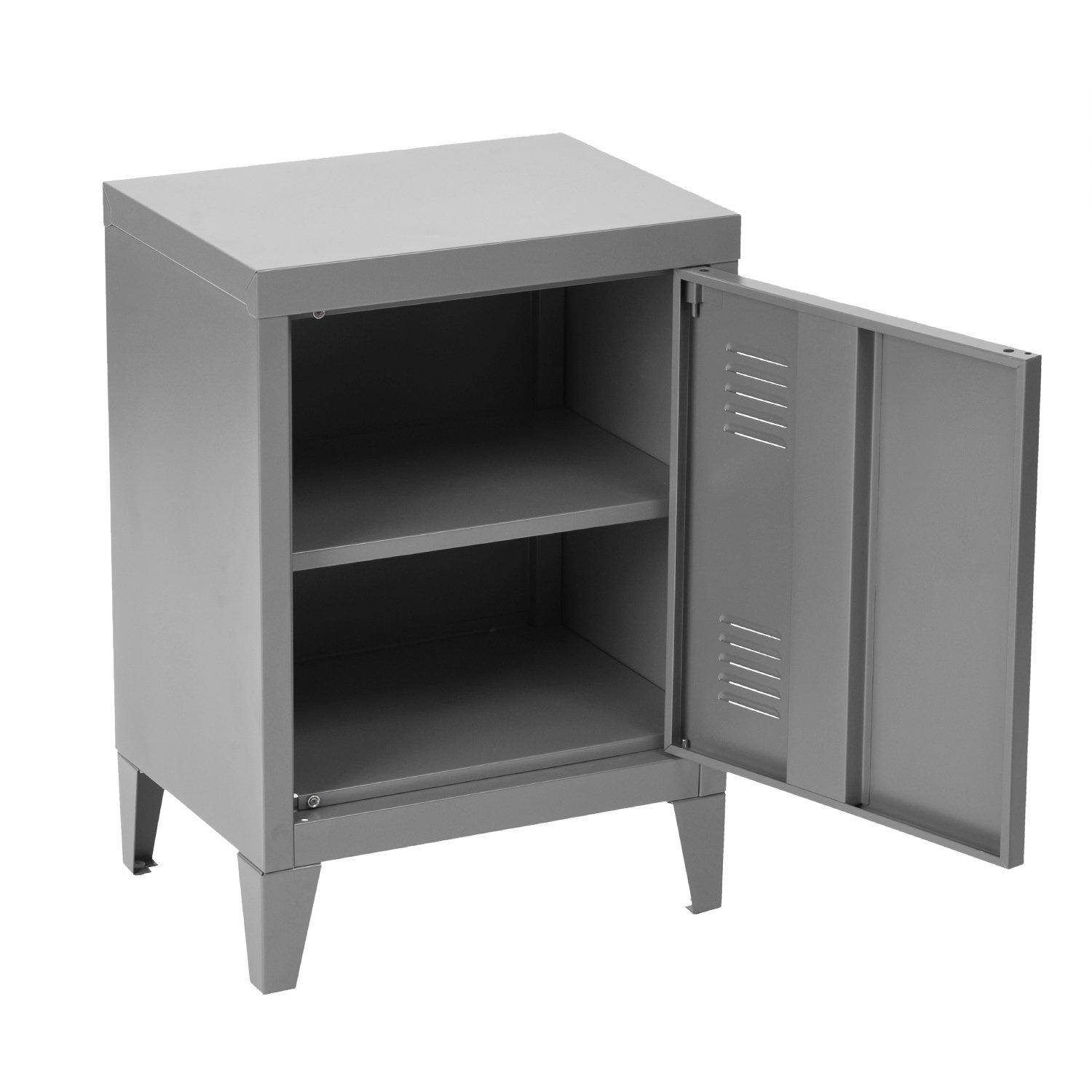 Grey - Urban Meuble - Industrial Metal Storage Cabinet - 10