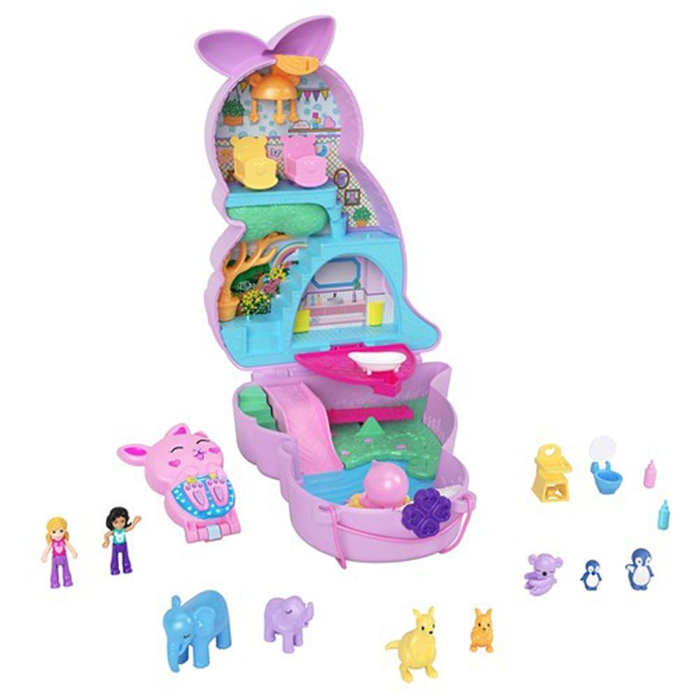 Multi Format An - Polly Pocket - Mama & Joey Kangaroo Compact Playset - 3