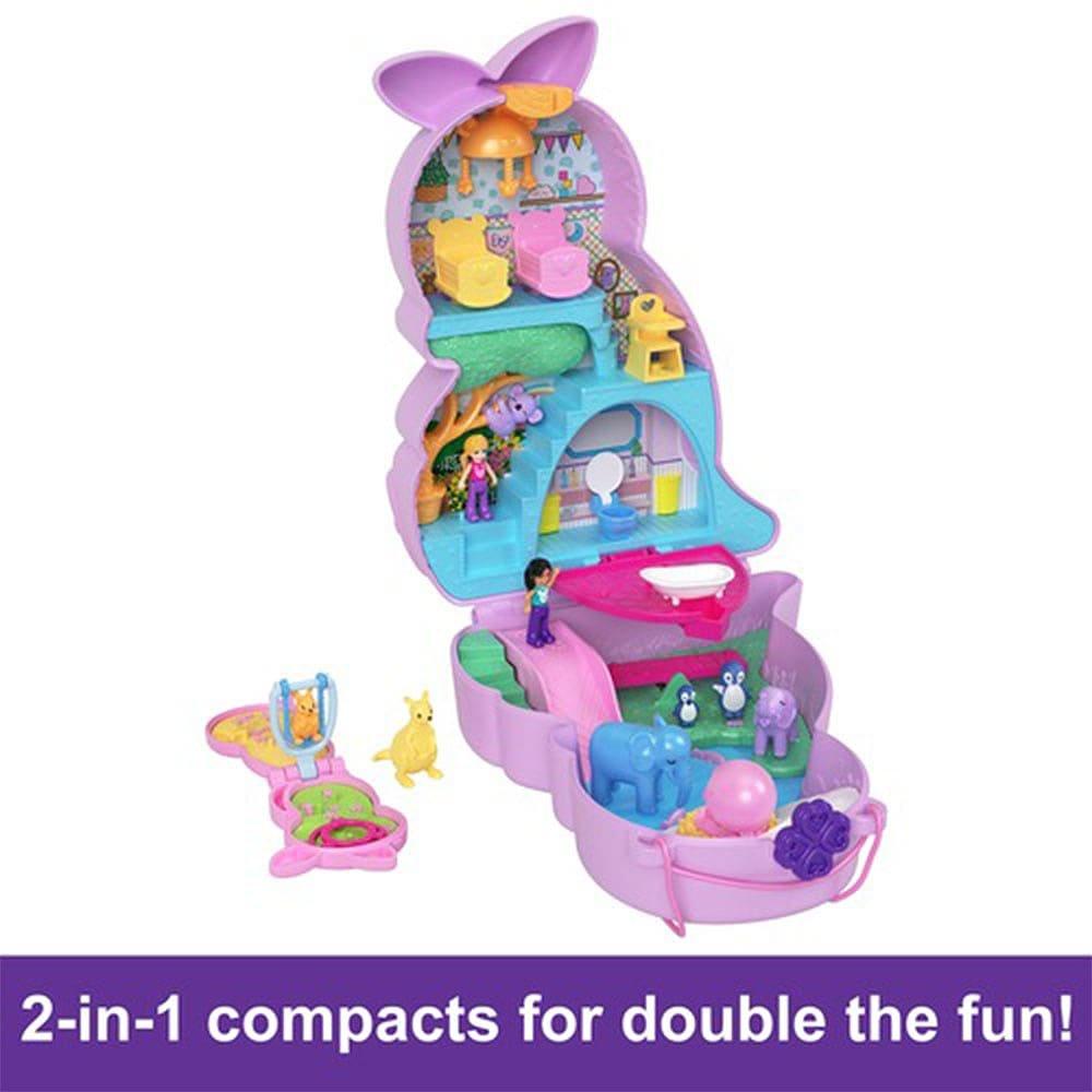 Multi Format An - Polly Pocket - Mama & Joey Kangaroo Compact Playset - 4