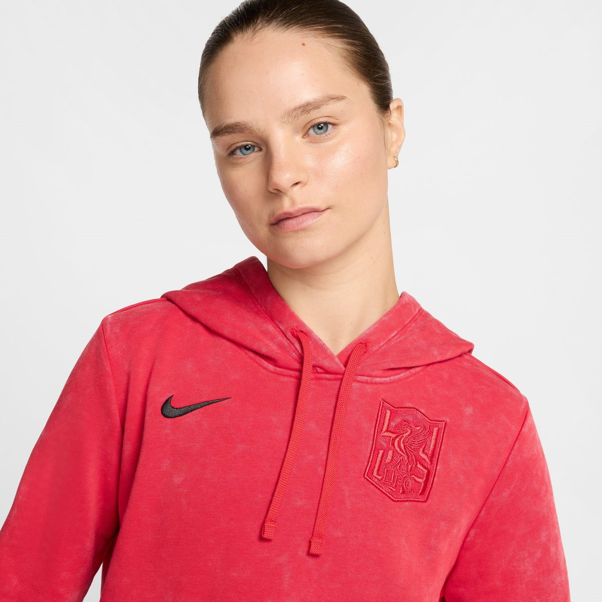 red nike pullover women's