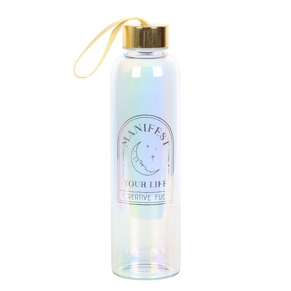 Multi - Something Different - Manifest Your Life Iridescent Glass Water Bottle - 2