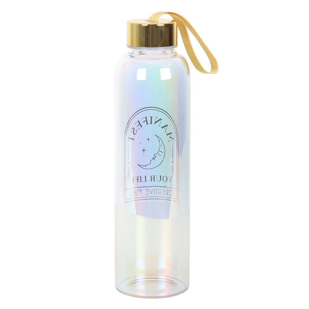 Multi - Something Different - Manifest Your Life Iridescent Glass Water Bottle - 4