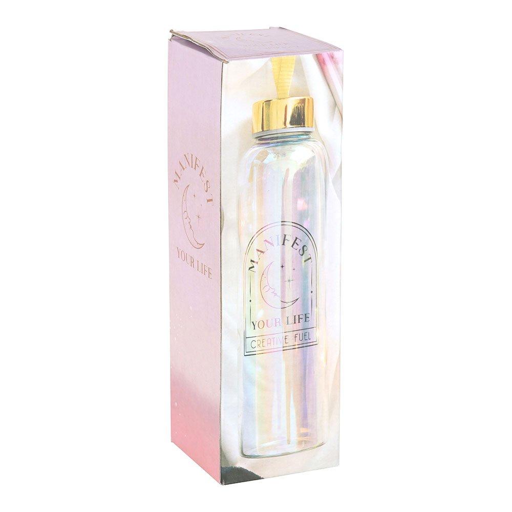 Multi - Something Different - Manifest Your Life Iridescent Glass Water Bottle - 5