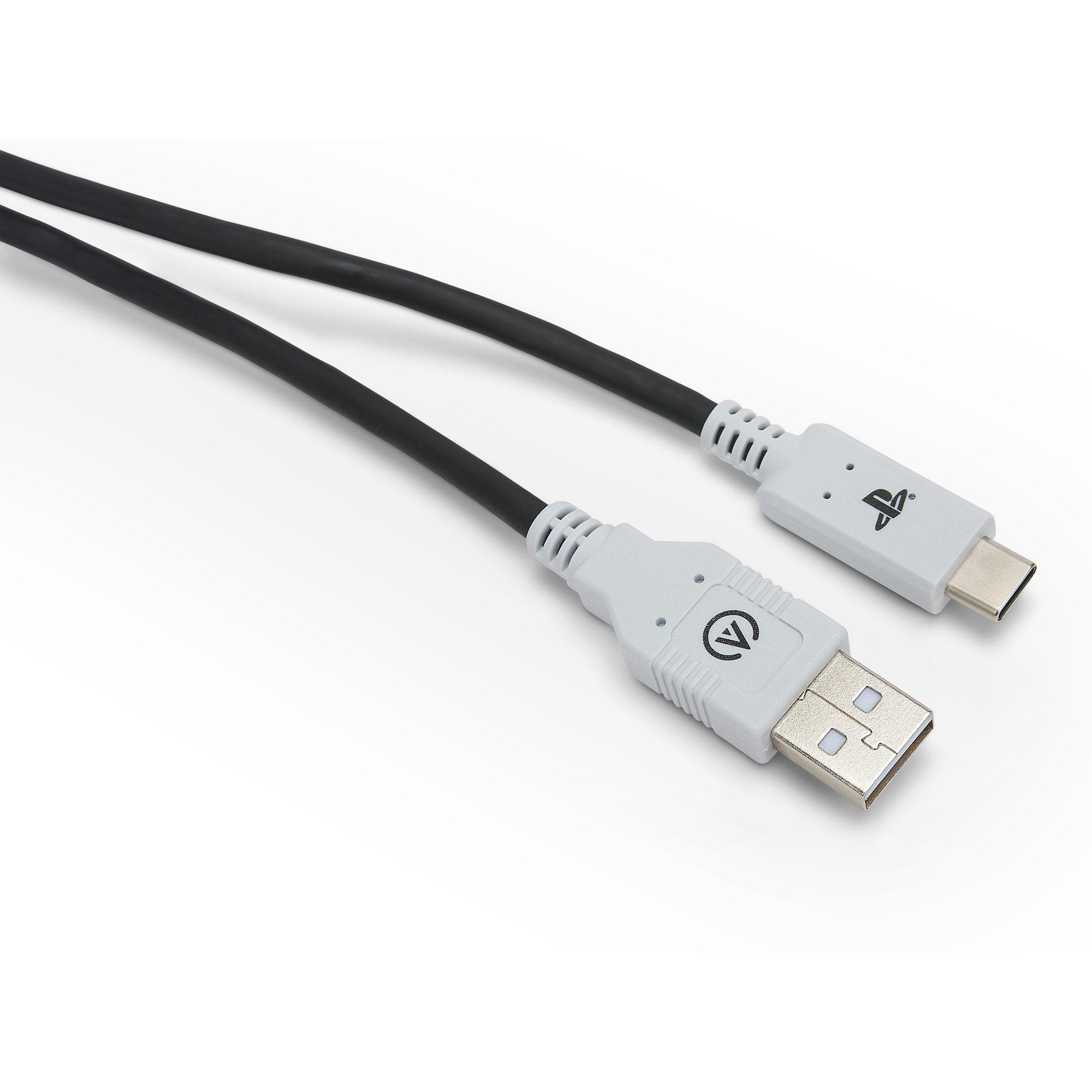Black - PowerA - USB-C Cable for PlayStation 5 - 3